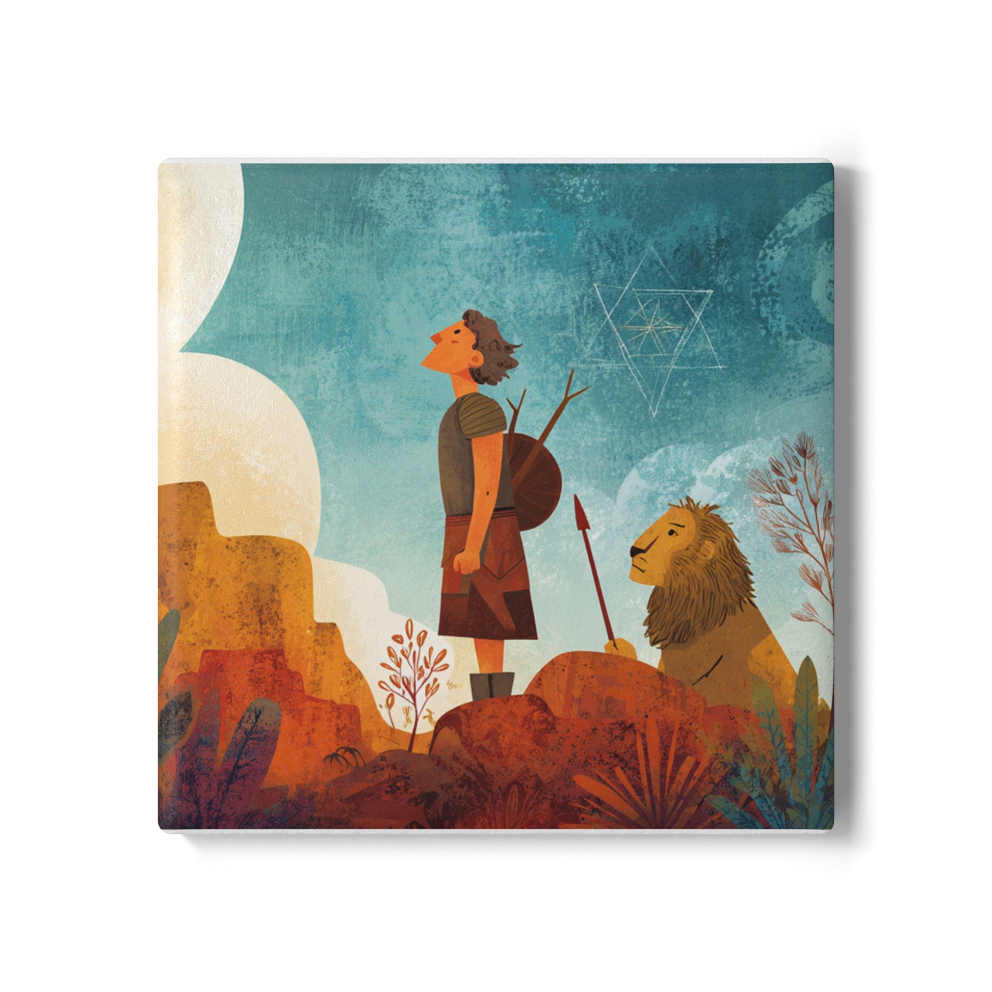 Jerusalem Adventurer Ceramic Coaster - American Zionist