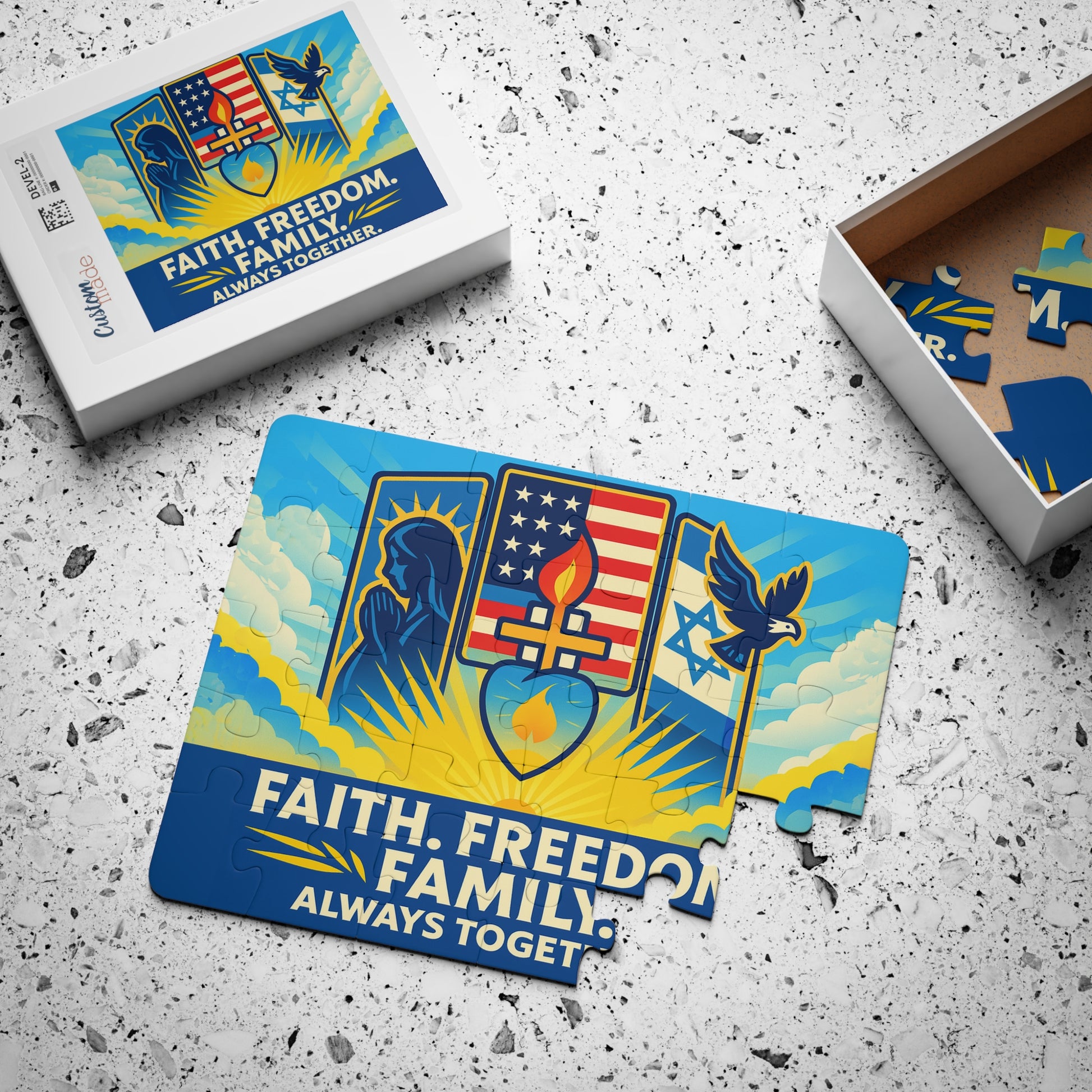 Guided By Faith's Flame Kids' Puzzle, 30 - Piece - American Zionist