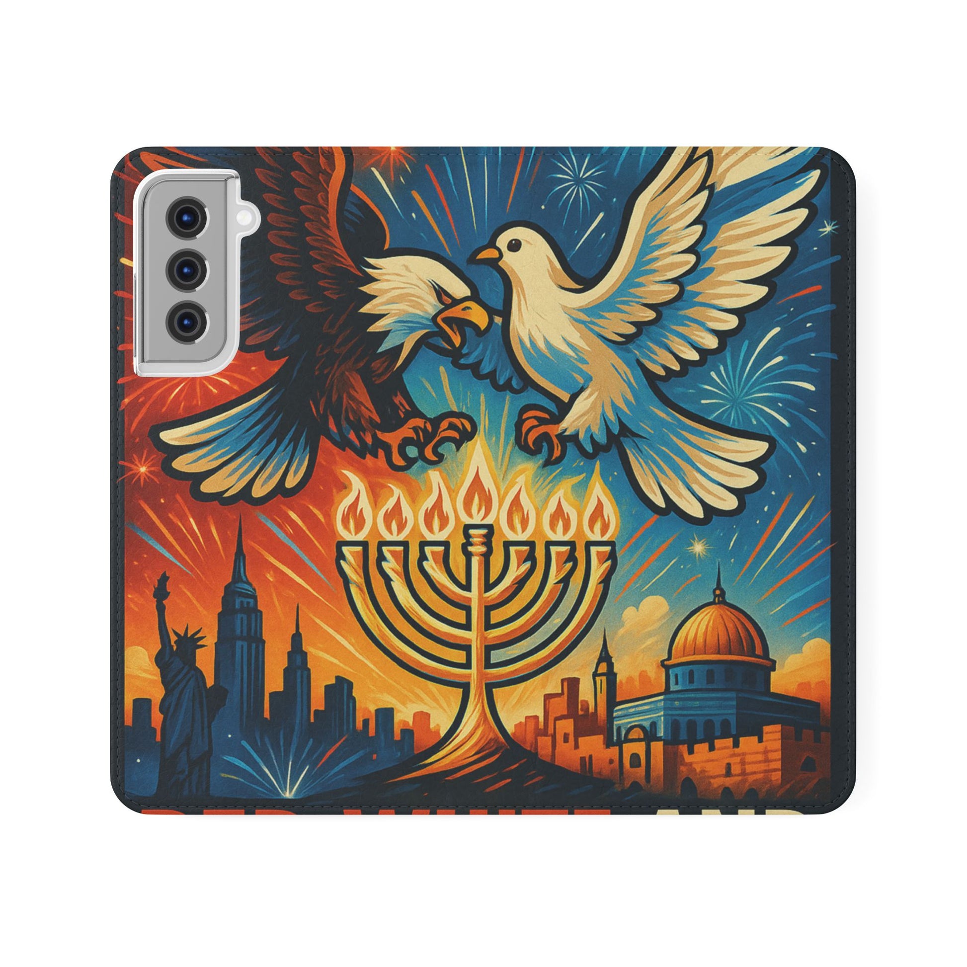 Red White and Blue Flip Cases - American Zionist