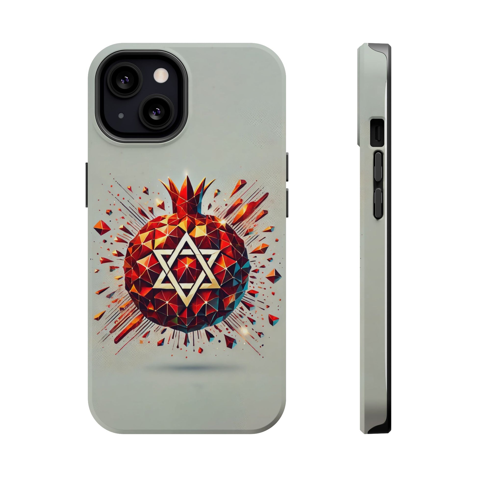 Pomegranate Star of David Magnetic Tough Cases - American Zionist