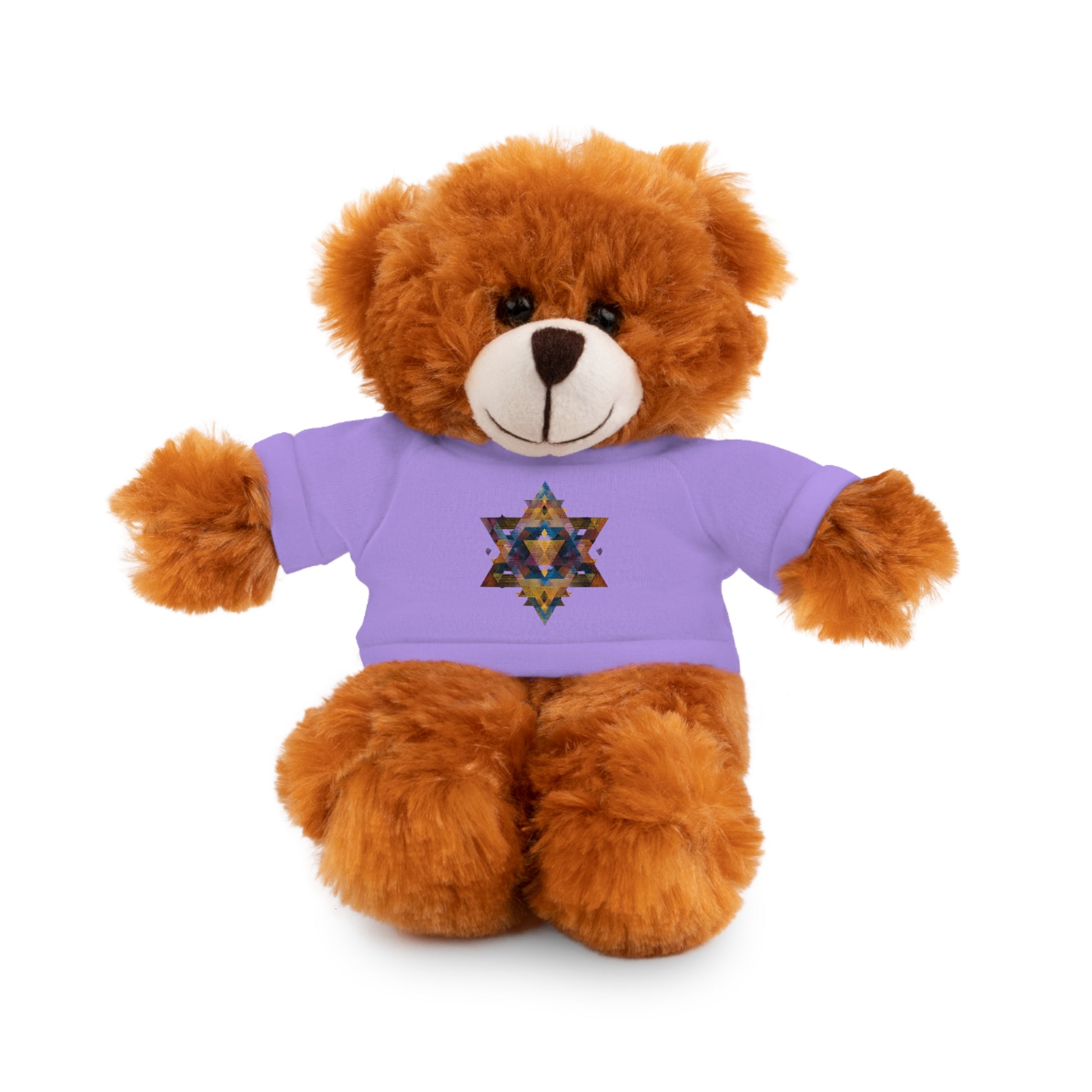 Star Of David Geometric Stuffed Animals with Tee - American Zionist