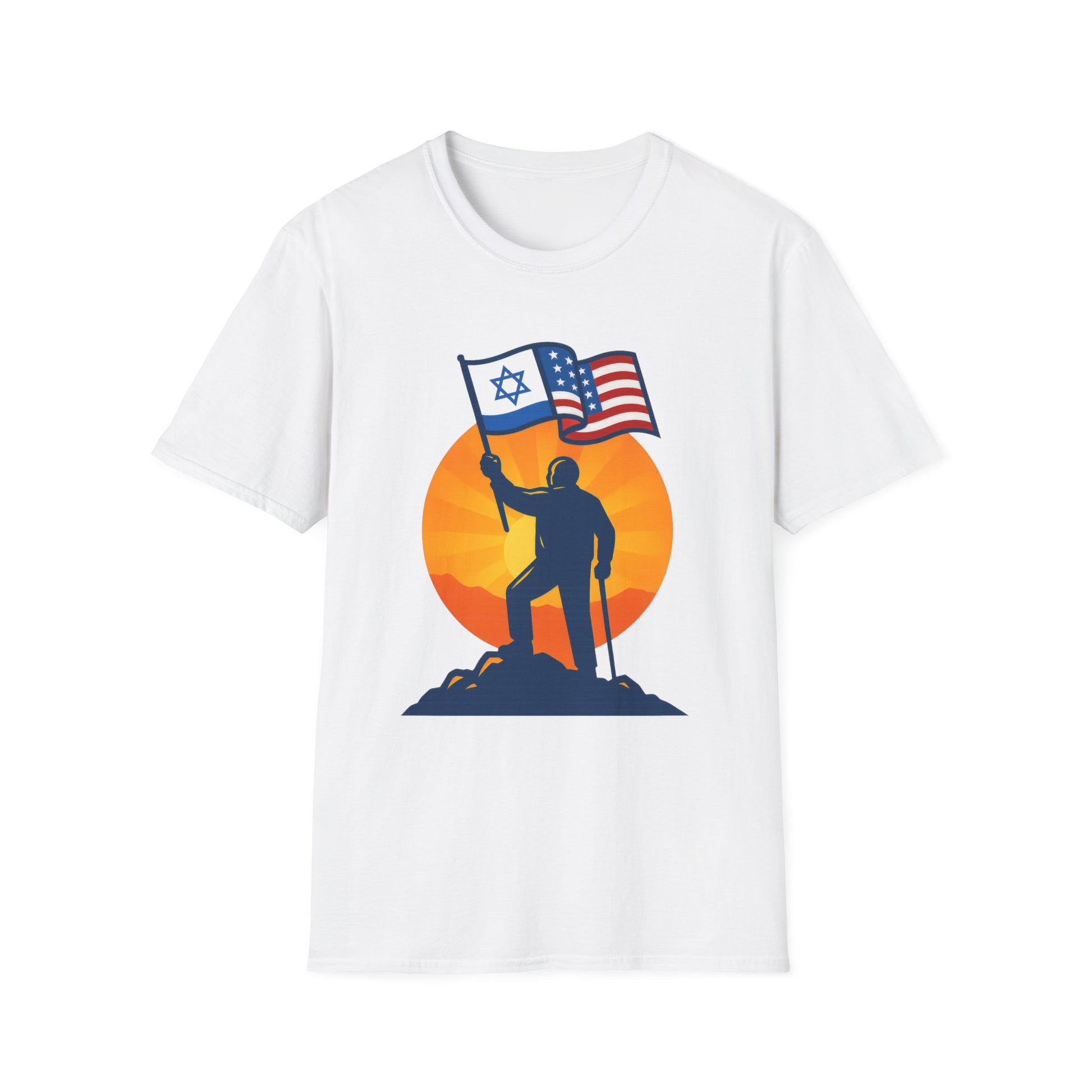 Grandpa Stands for Freedom Softstyle T-Shirt - American Zionist