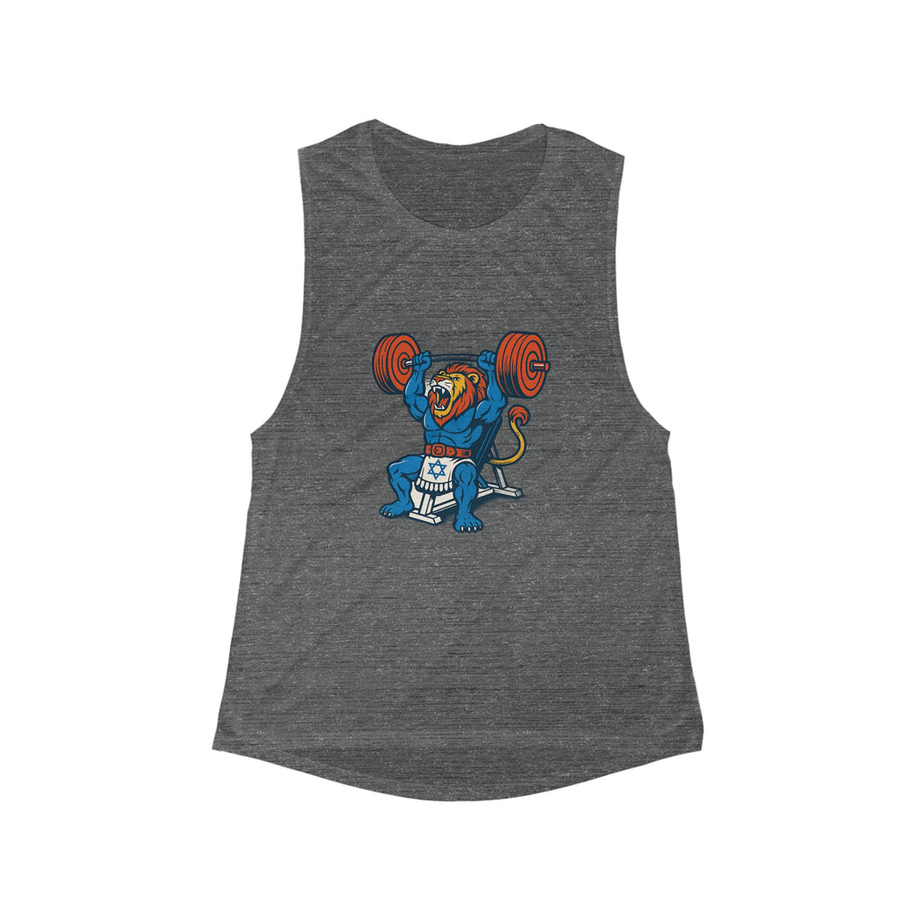 Swole Lion Women's Flowy Scoop Muscle Tank - American Zionist
