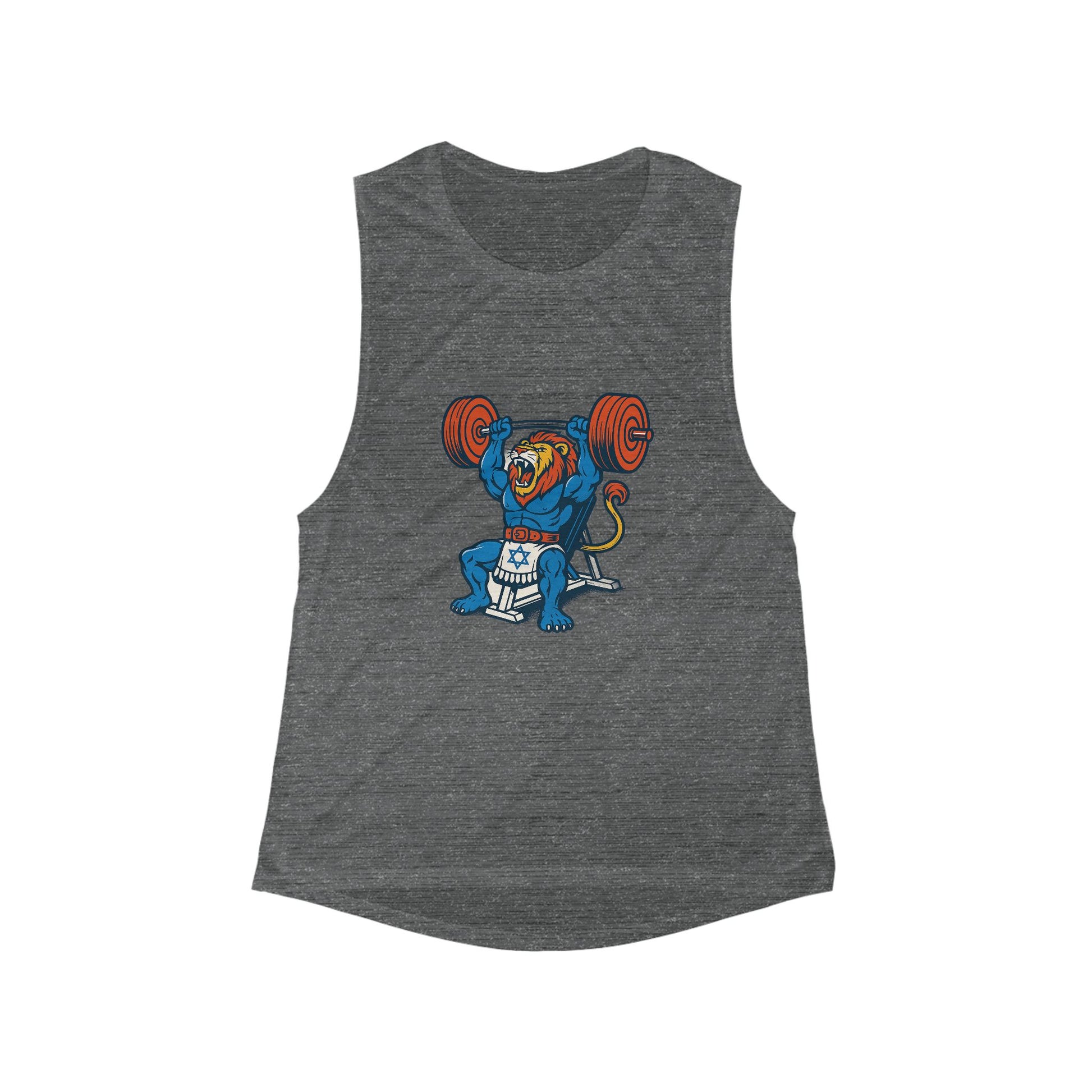 Swole Lion Women's Flowy Scoop Muscle Tank - American Zionist