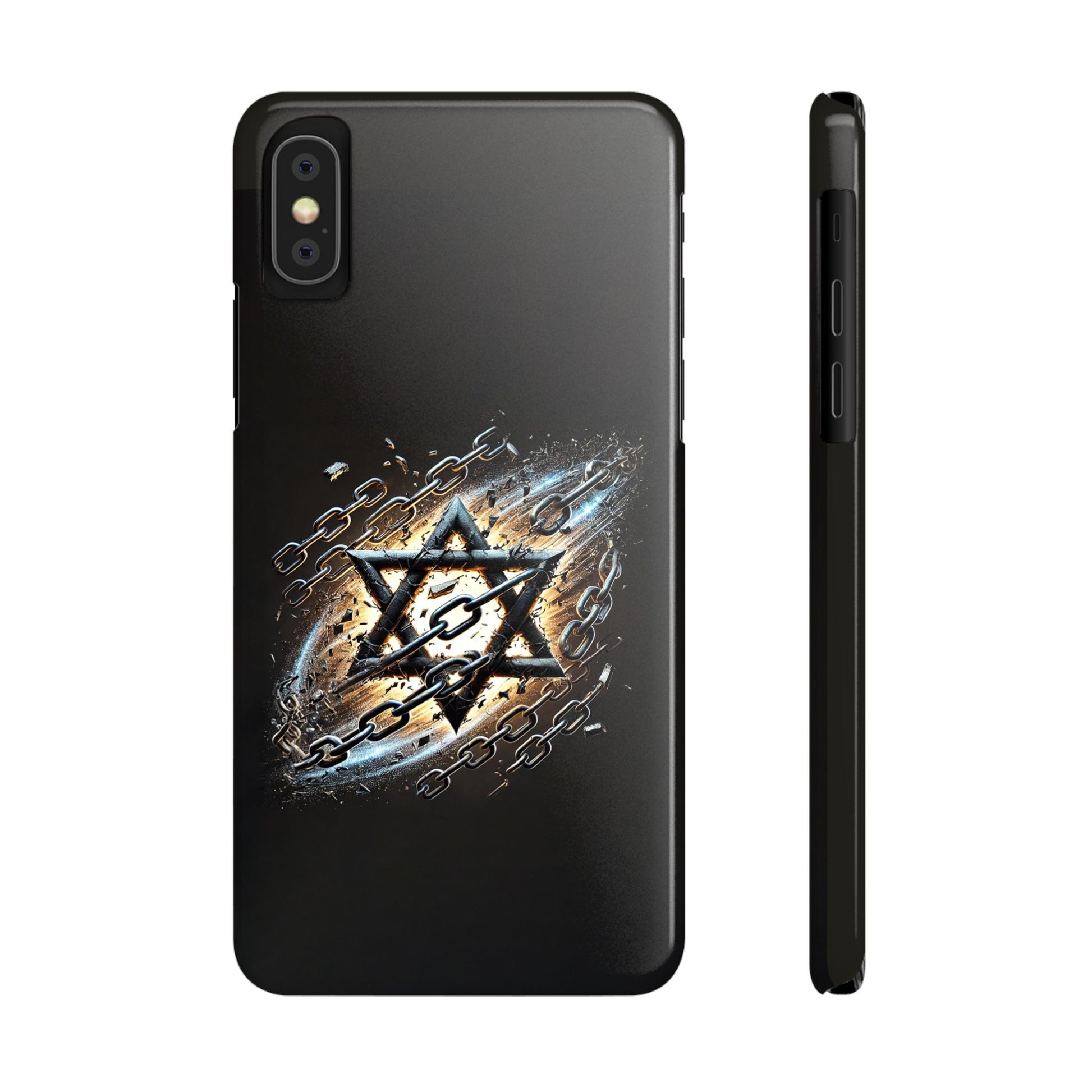 Galaxy Star of David Slim Phone Cases - American Zionist