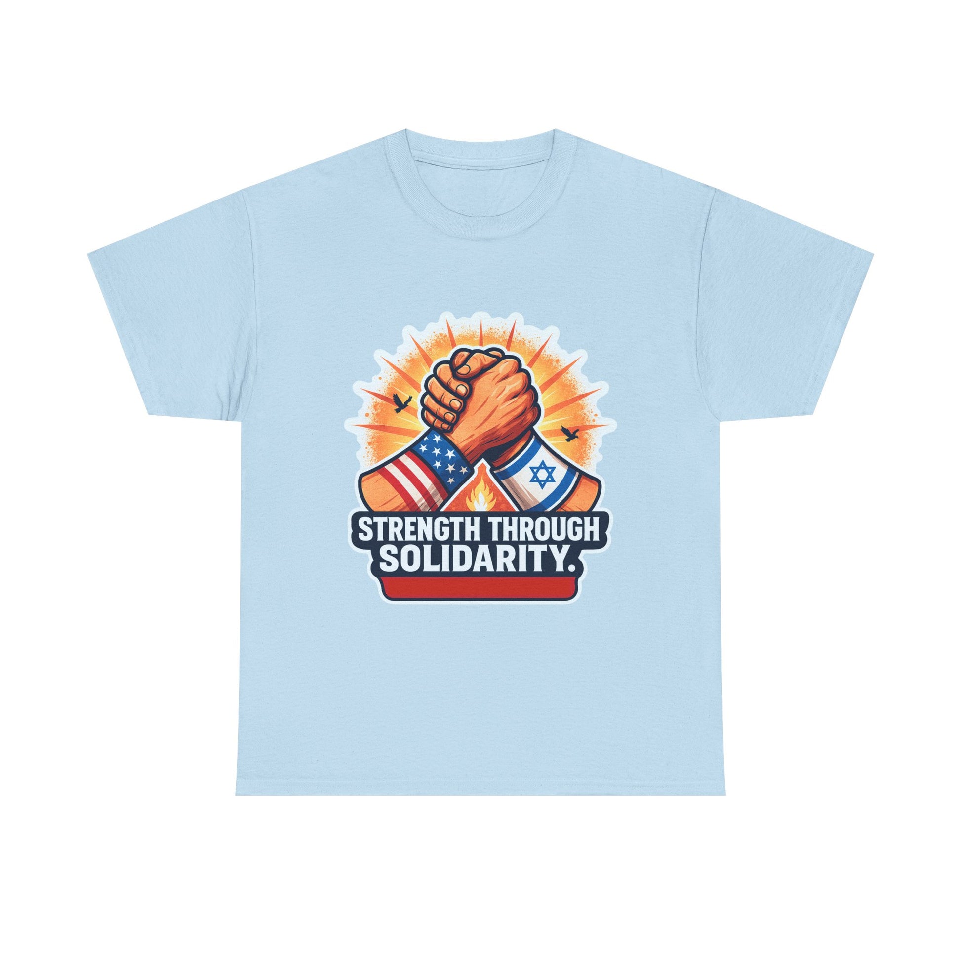 Strength Through Solidarity Unisex Heavy Cotton Tee - American Zionist