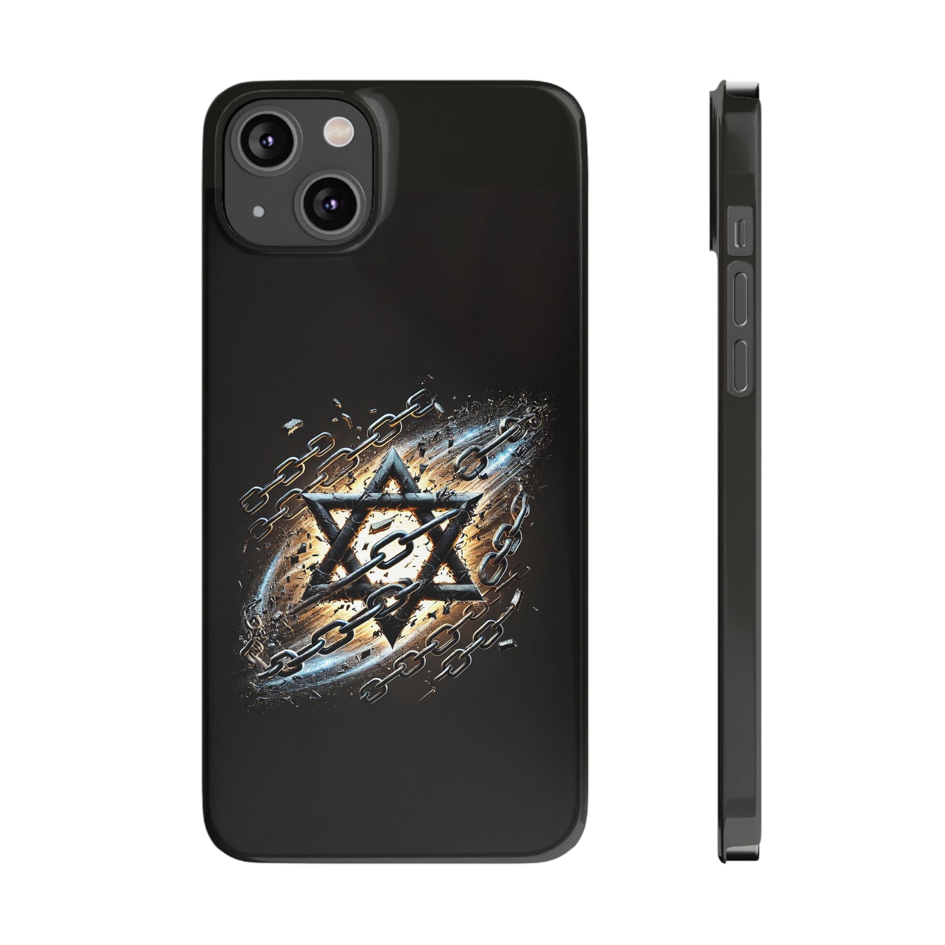 Galaxy Star of David Slim Phone Cases - American Zionist
