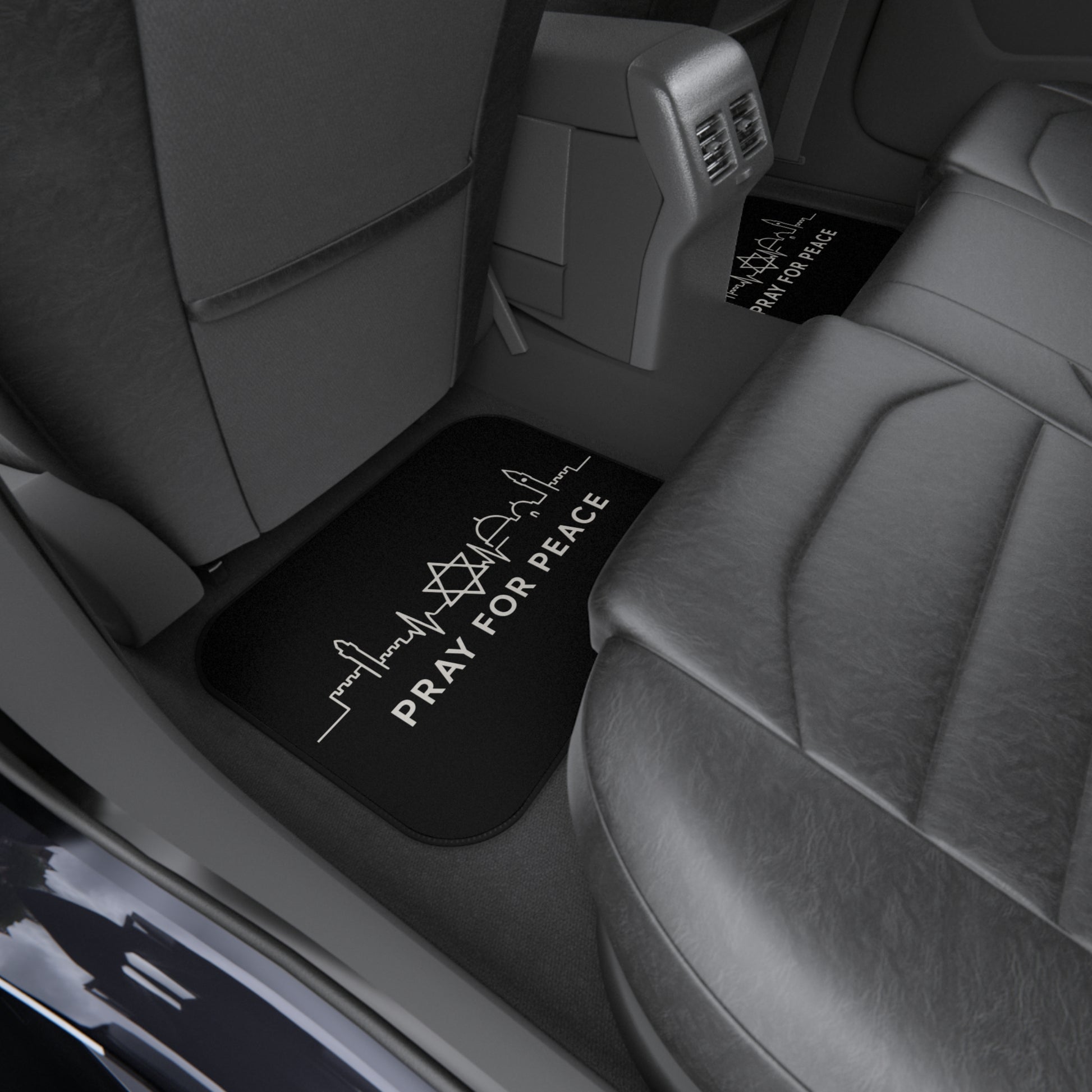 Pray For Peace Car Mats (2x Rear) - American Zionist