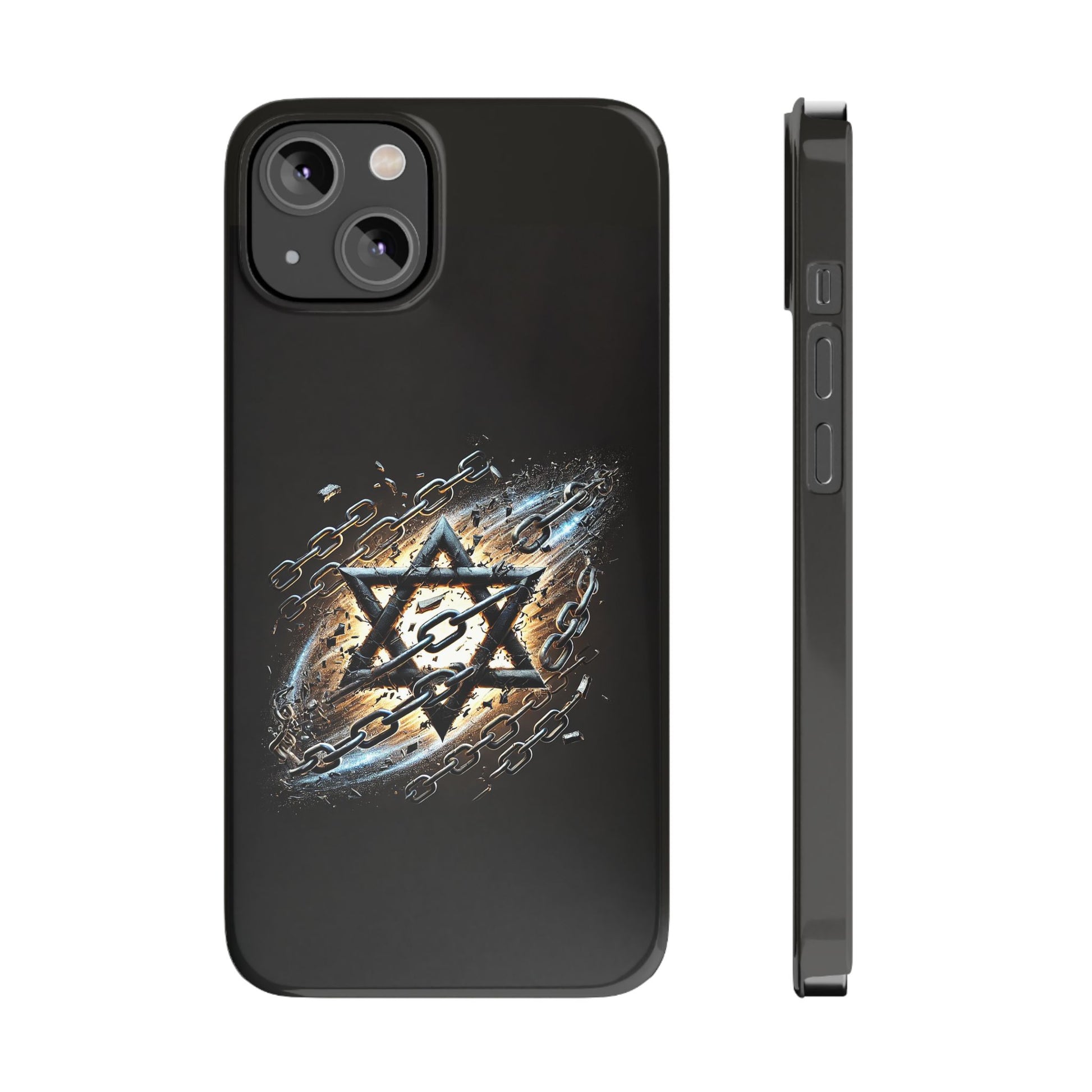 Galaxy Star of David Slim Phone Cases - American Zionist