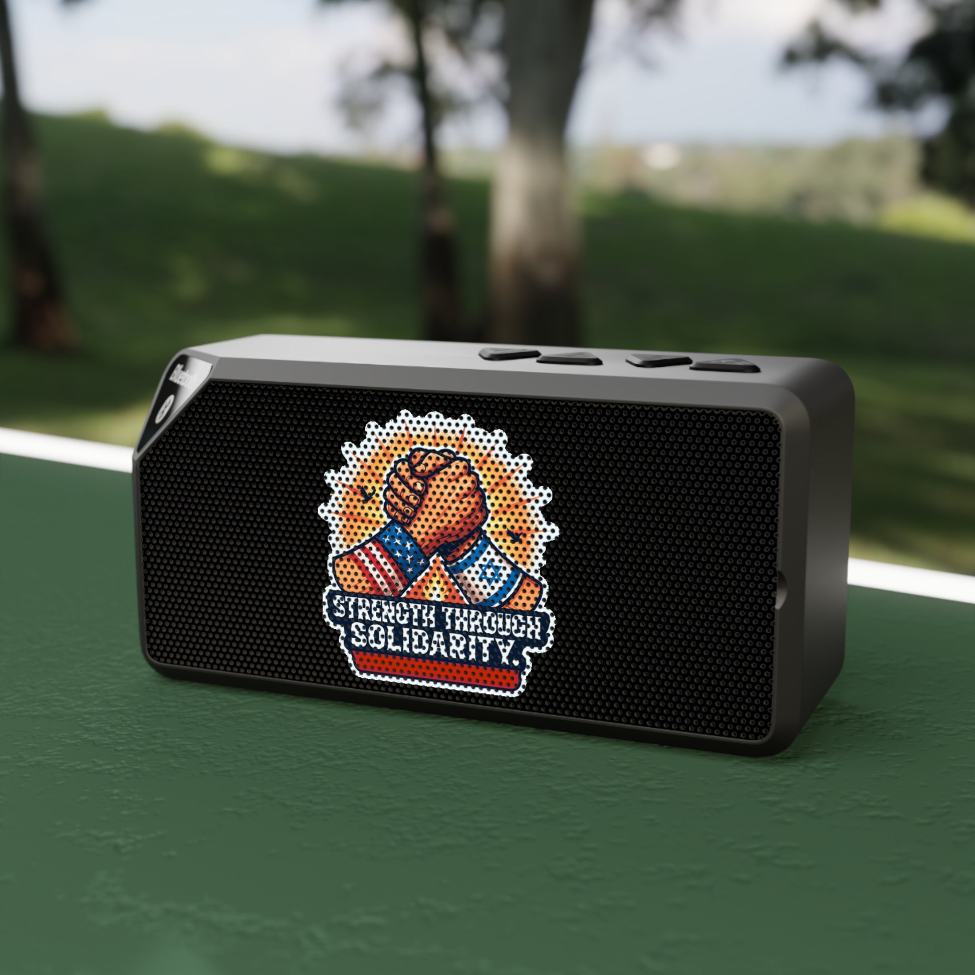 Strength Through Solidarity Jabba Bluetooth Speaker - American Zionist