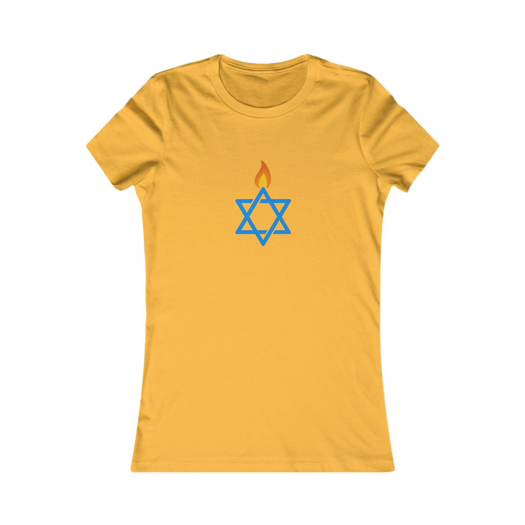 Fire Stars Of David Women's Favorite Tee - American Zionist