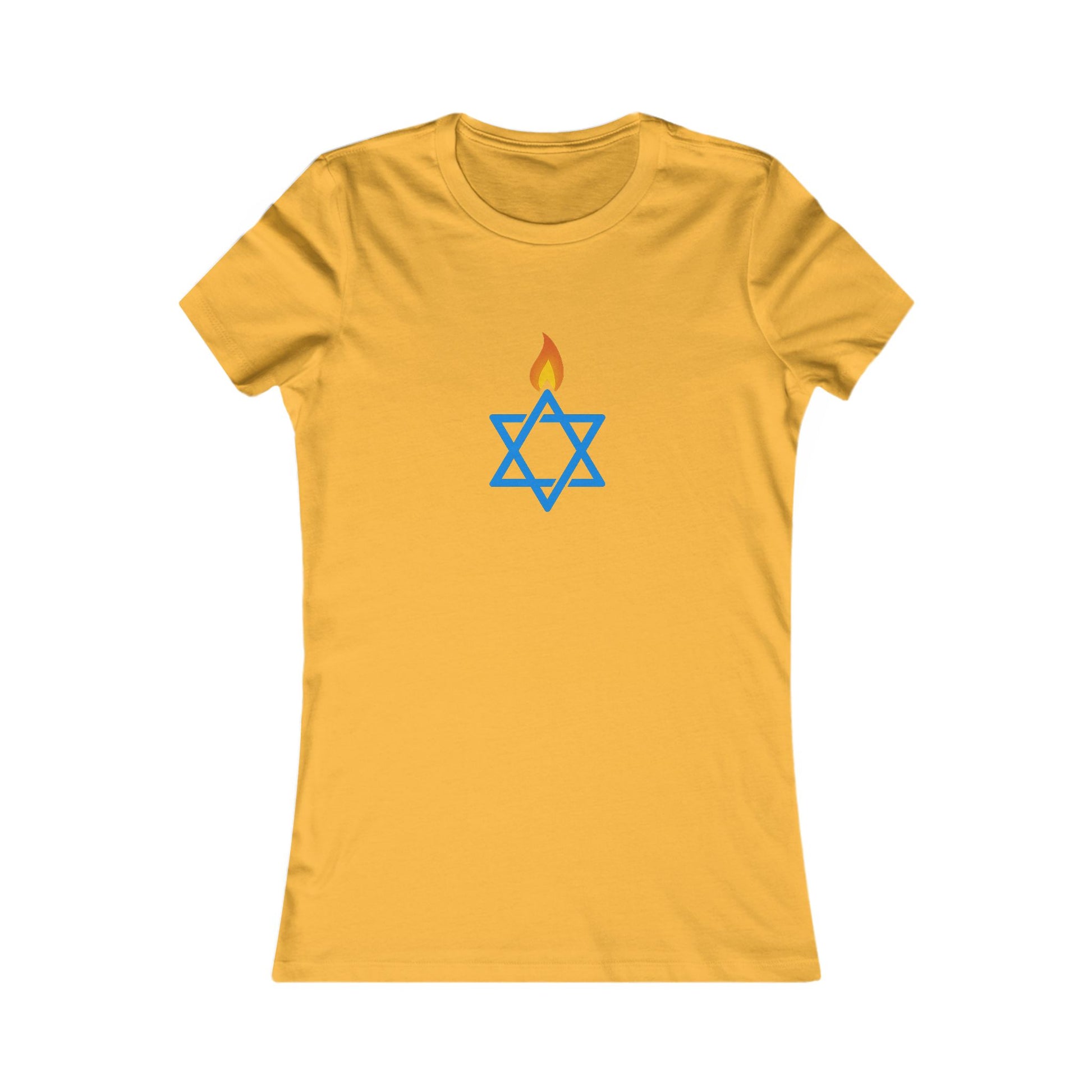 Fire Stars Of David Women's Favorite Tee - American Zionist