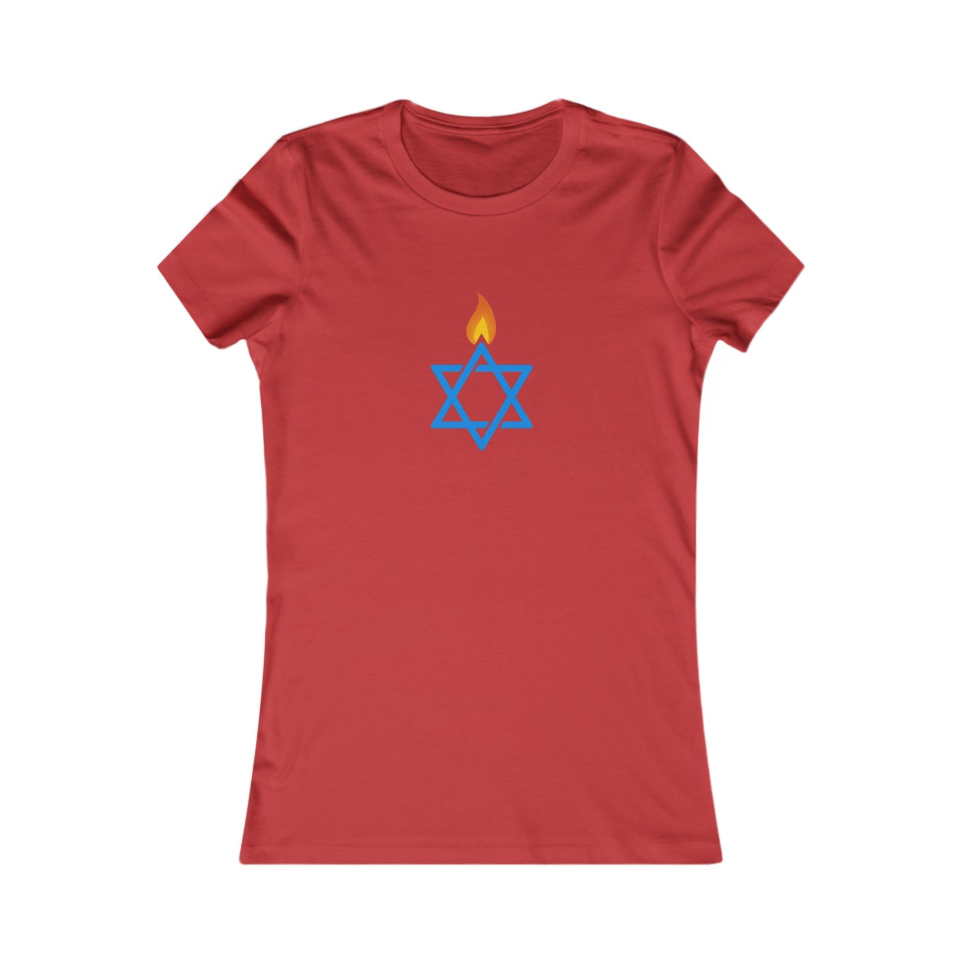 Fire Stars Of David Women's Favorite Tee - American Zionist