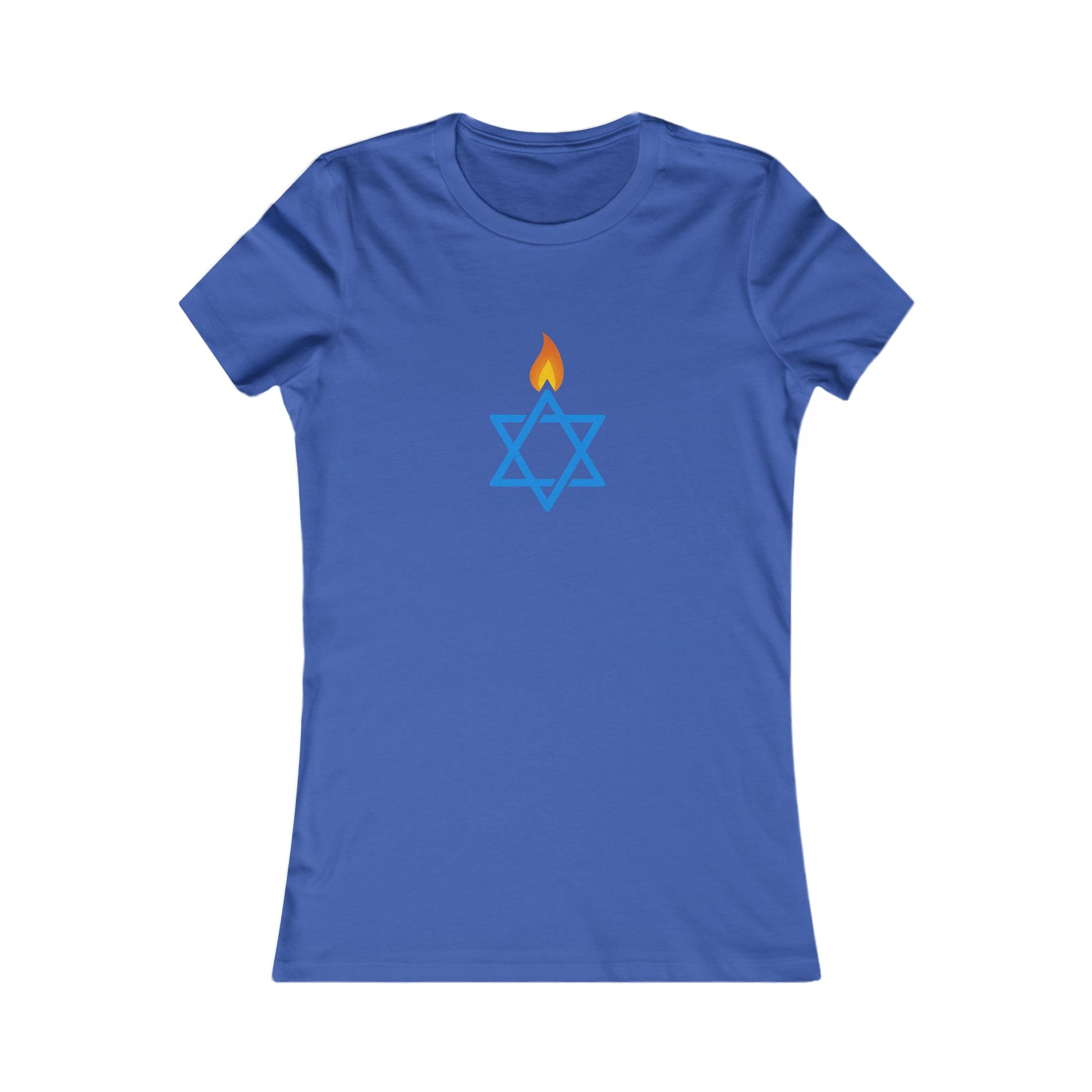 Fire Stars Of David Women's Favorite Tee - American Zionist