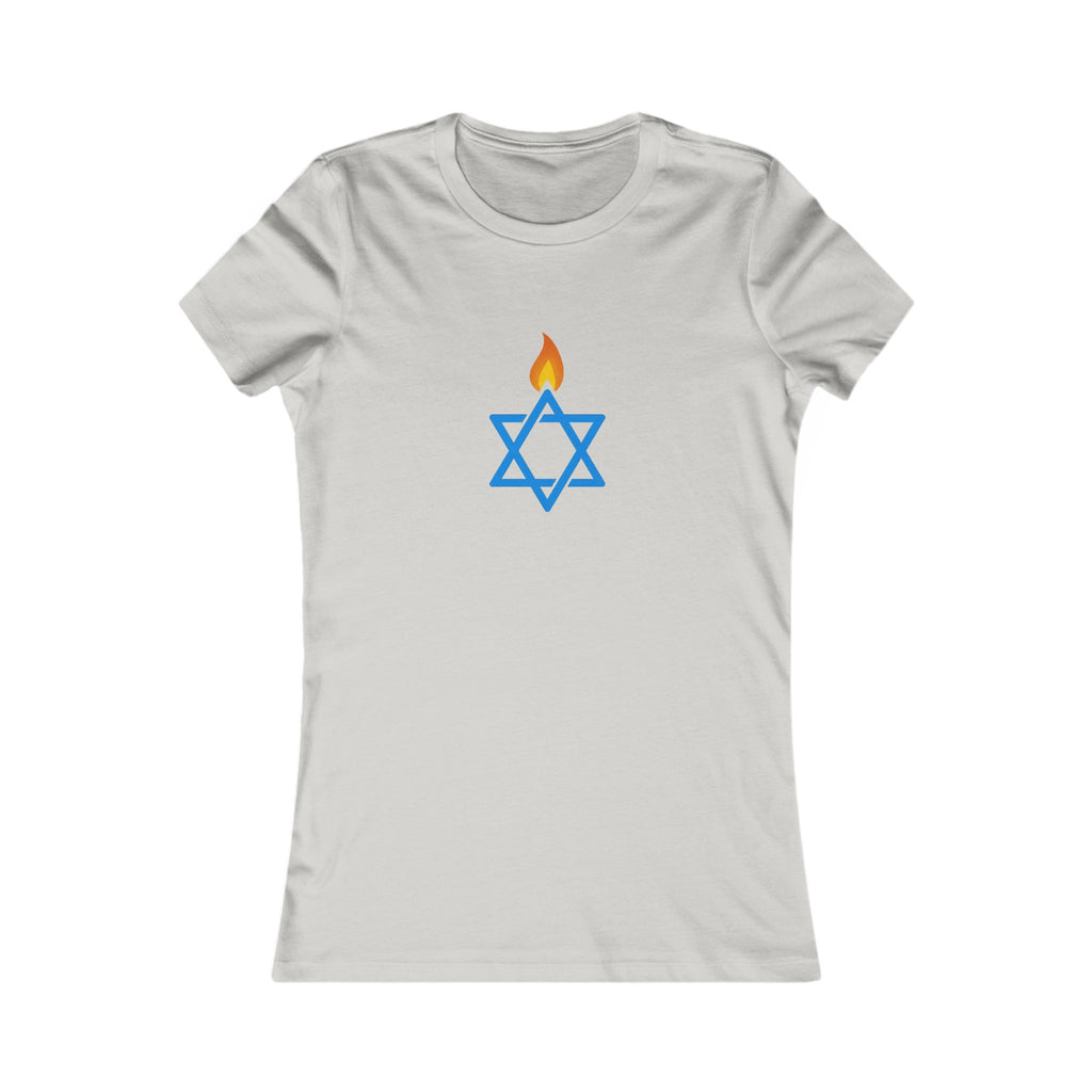 Fire Stars Of David Women's Favorite Tee - American Zionist