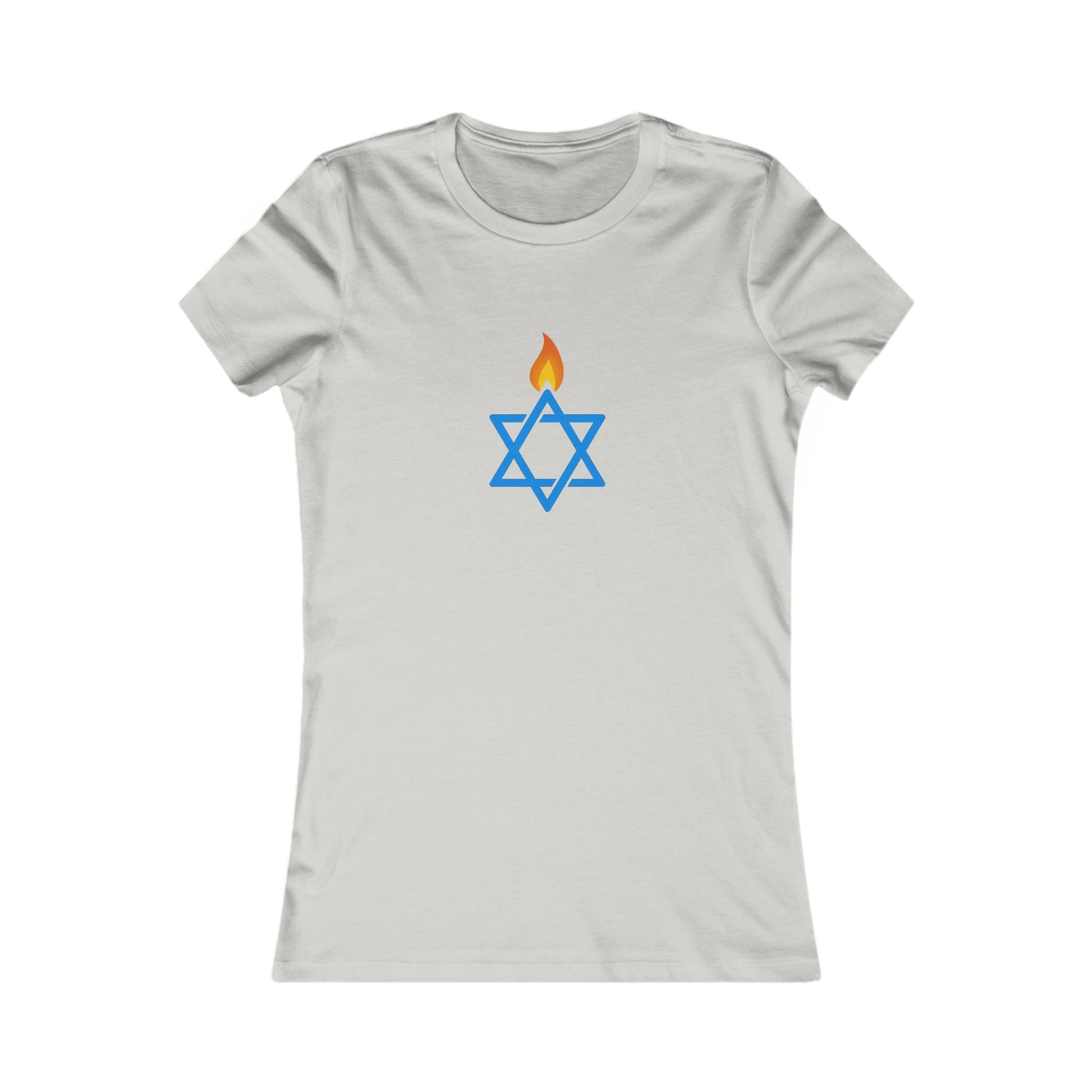 Fire Stars Of David Women's Favorite Tee - American Zionist