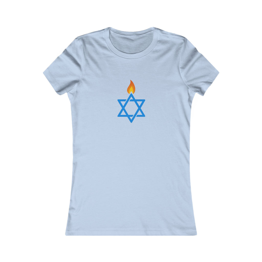 Fire Stars Of David Women's Favorite Tee - American Zionist
