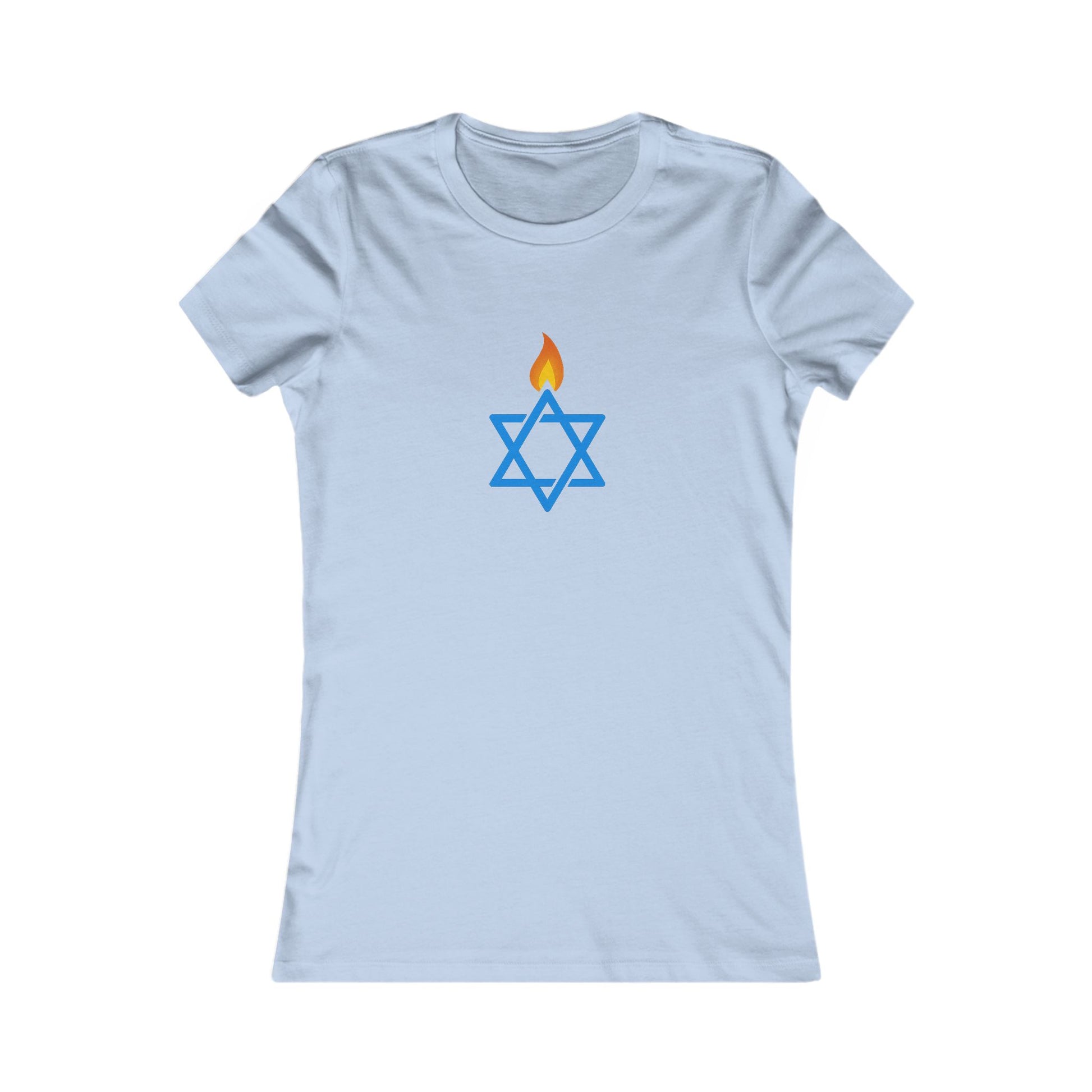 Fire Stars Of David Women's Favorite Tee - American Zionist