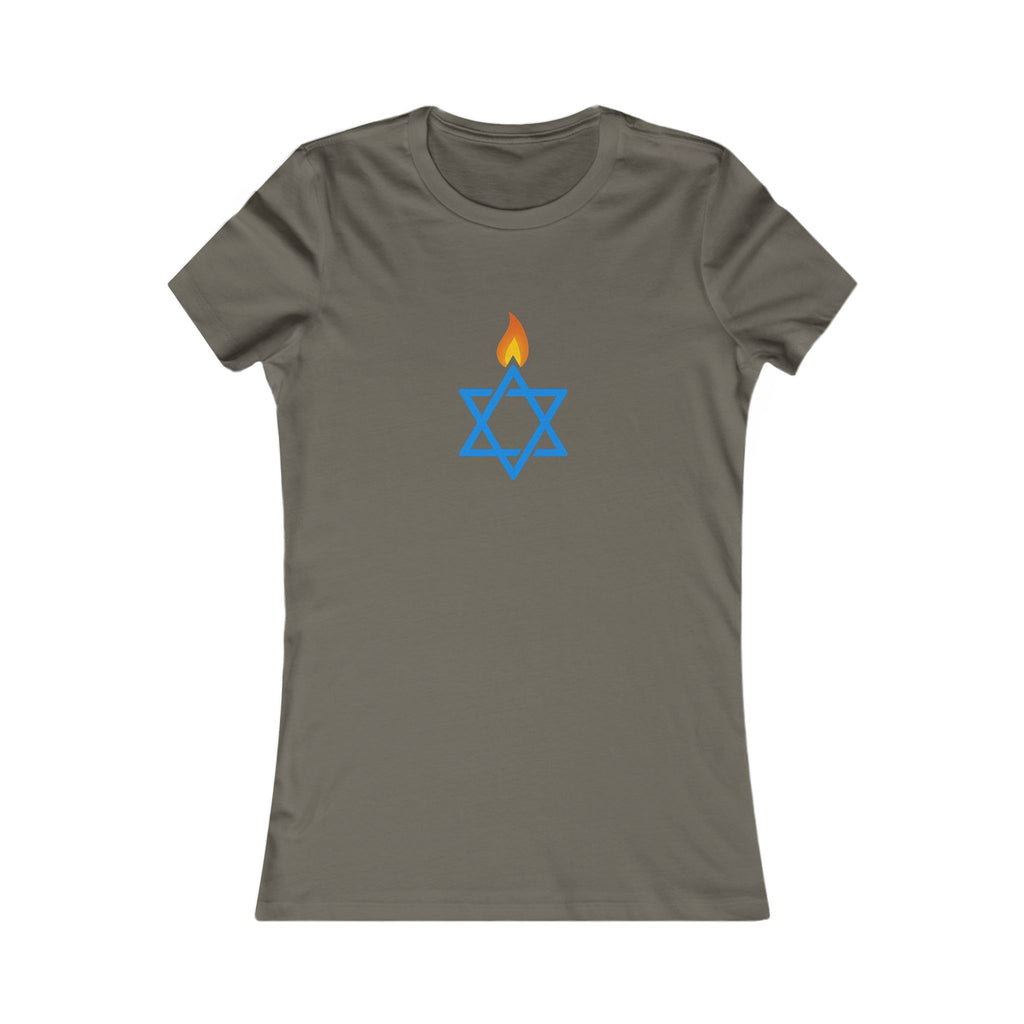 Fire Stars Of David Women's Favorite Tee - American Zionist
