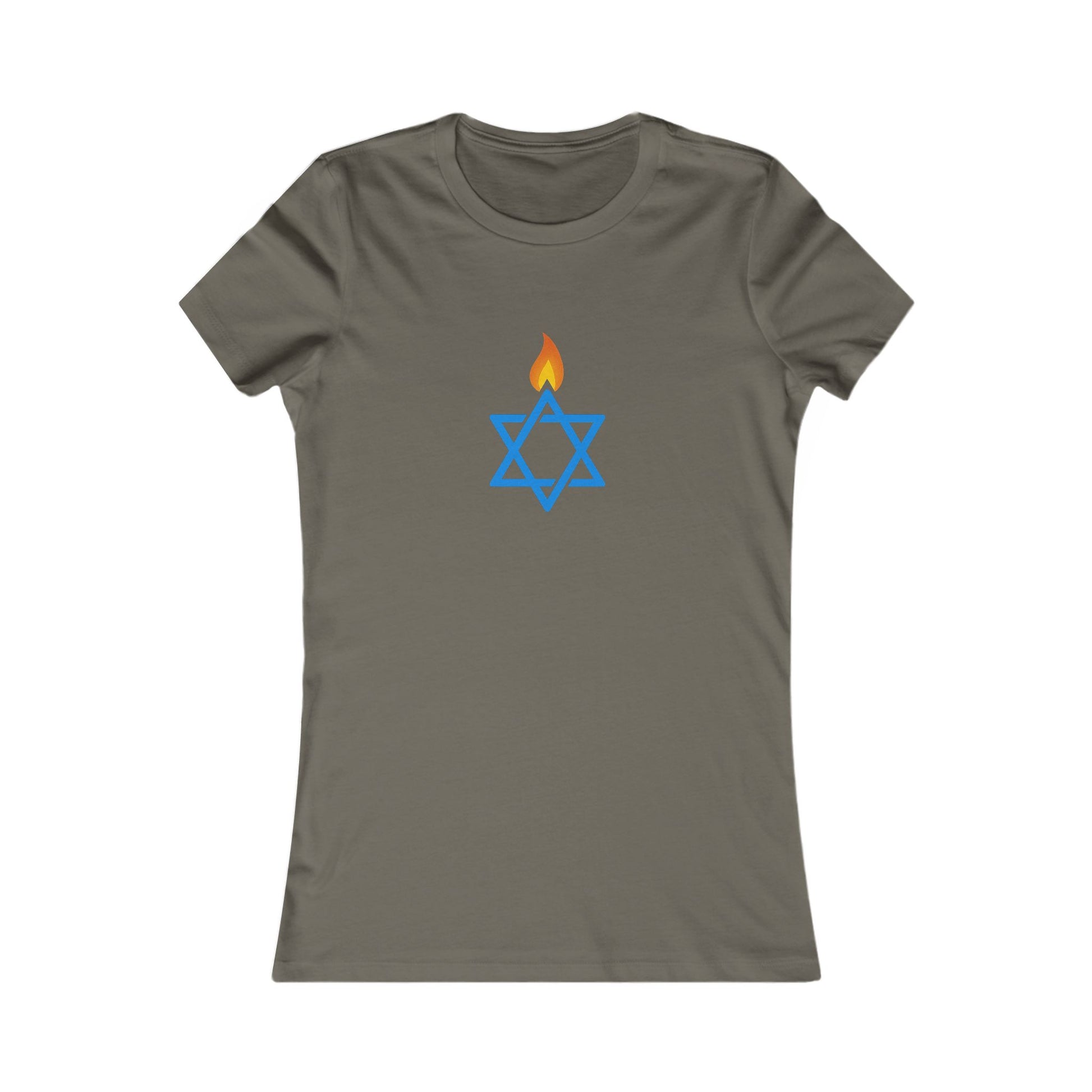 Fire Stars Of David Women's Favorite Tee - American Zionist
