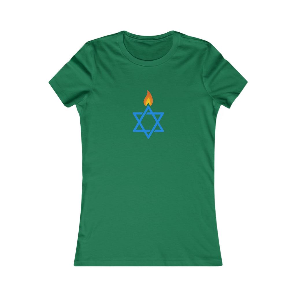 Fire Stars Of David Women's Favorite Tee - American Zionist