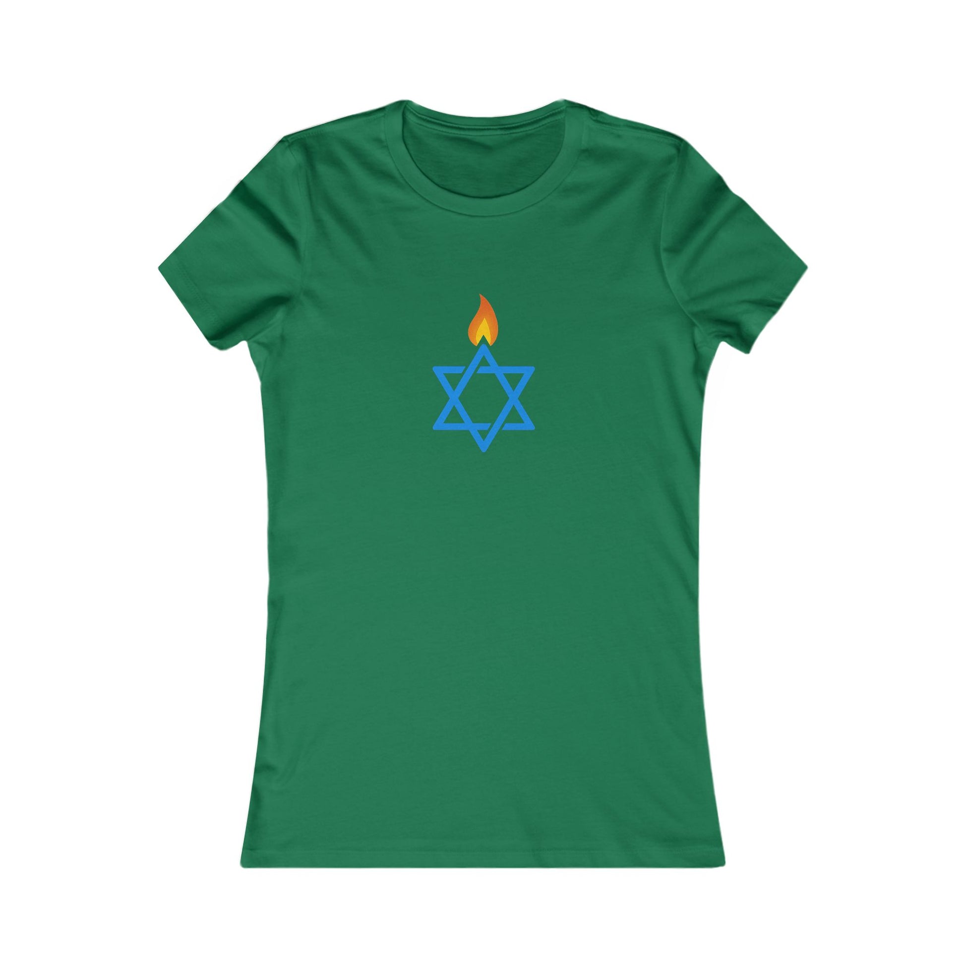 Fire Stars Of David Women's Favorite Tee - American Zionist