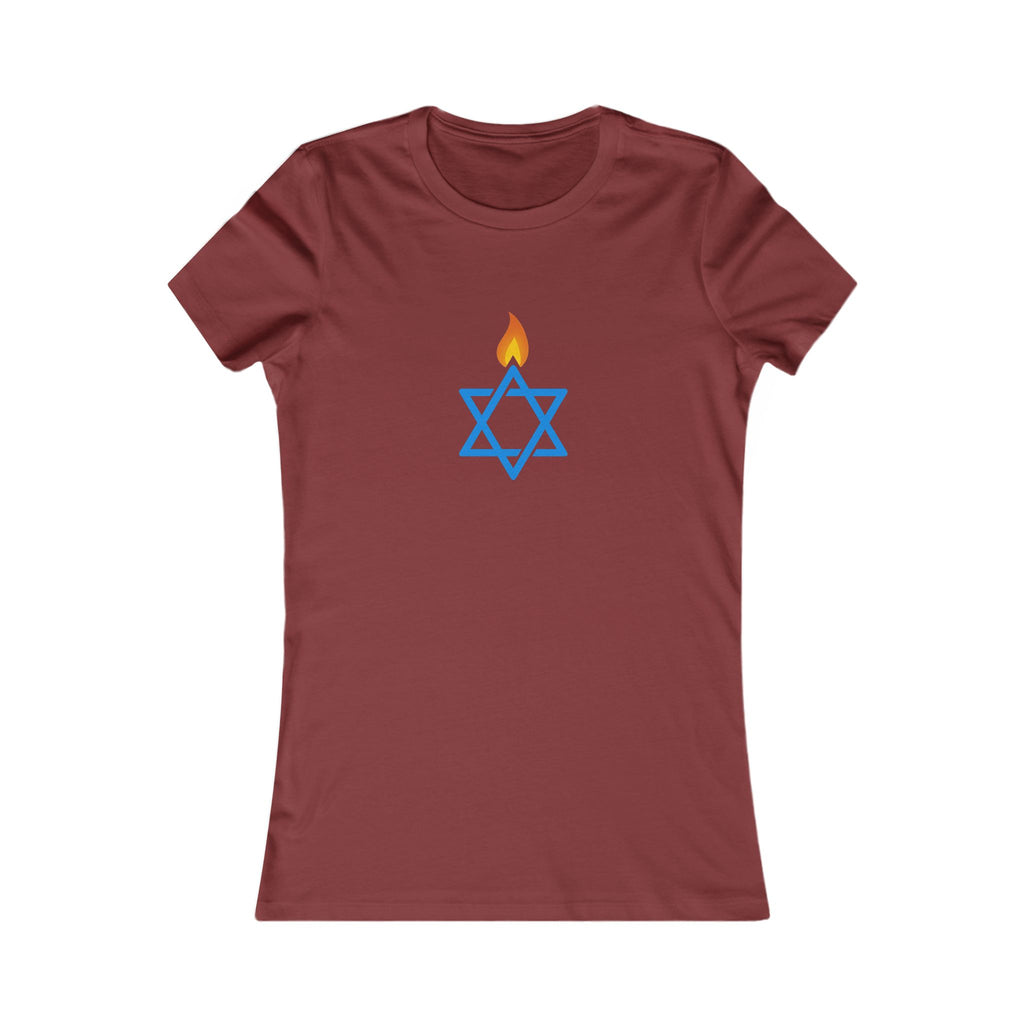 Fire Stars Of David Women's Favorite Tee - American Zionist