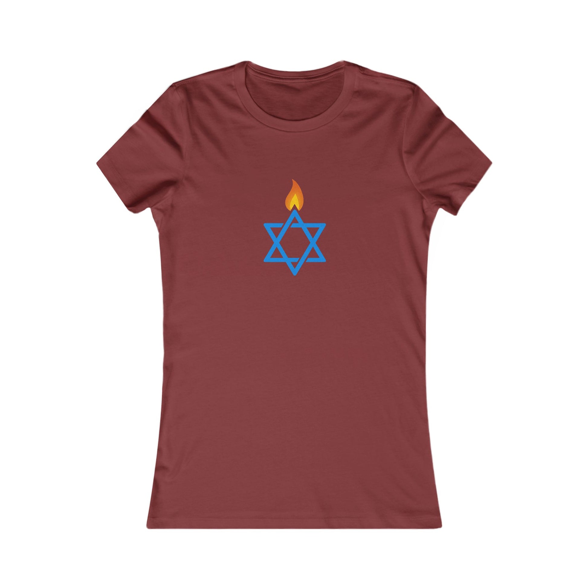 Fire Stars Of David Women's Favorite Tee - American Zionist