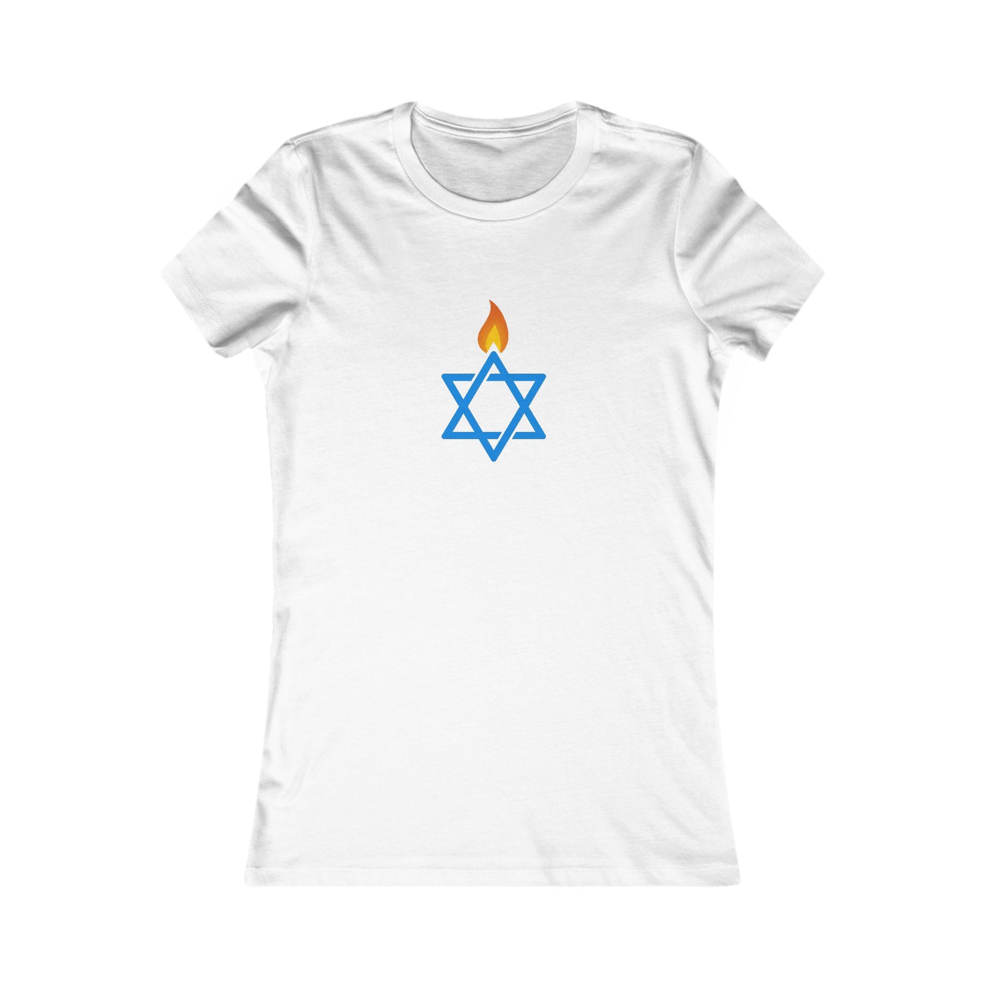 Fire Stars Of David Women's Favorite Tee - American Zionist