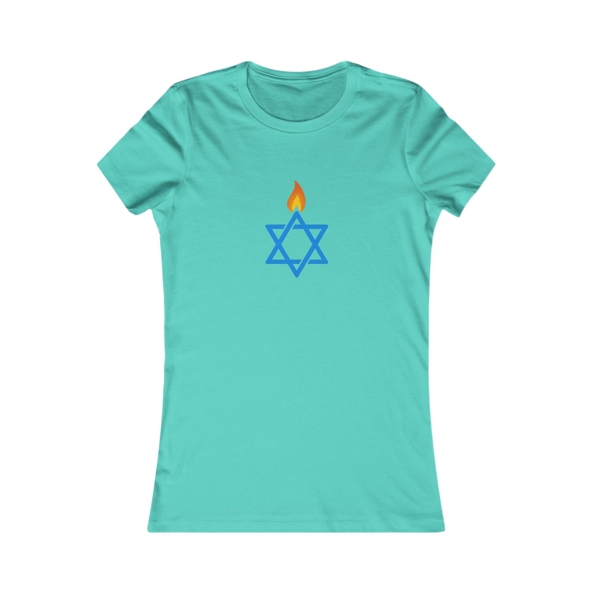 Fire Stars Of David Women's Favorite Tee - American Zionist
