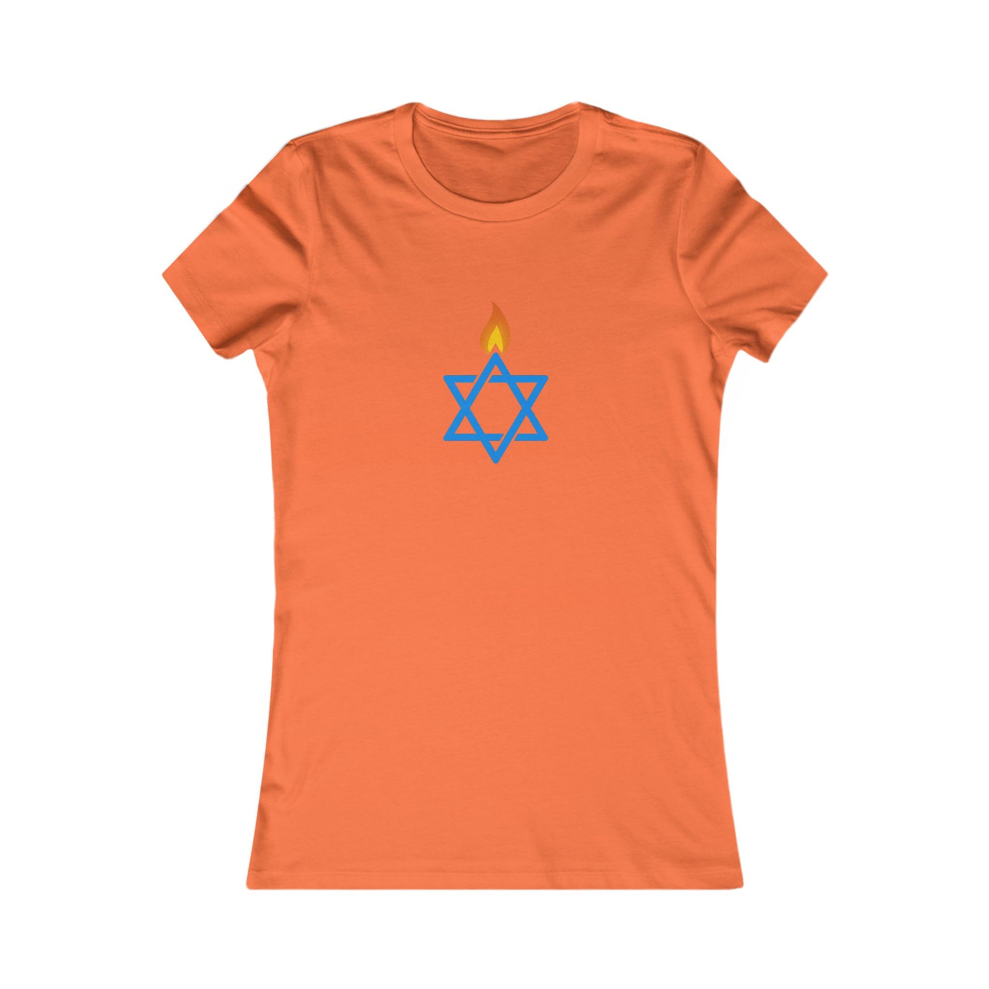 Fire Stars Of David Women's Favorite Tee - American Zionist