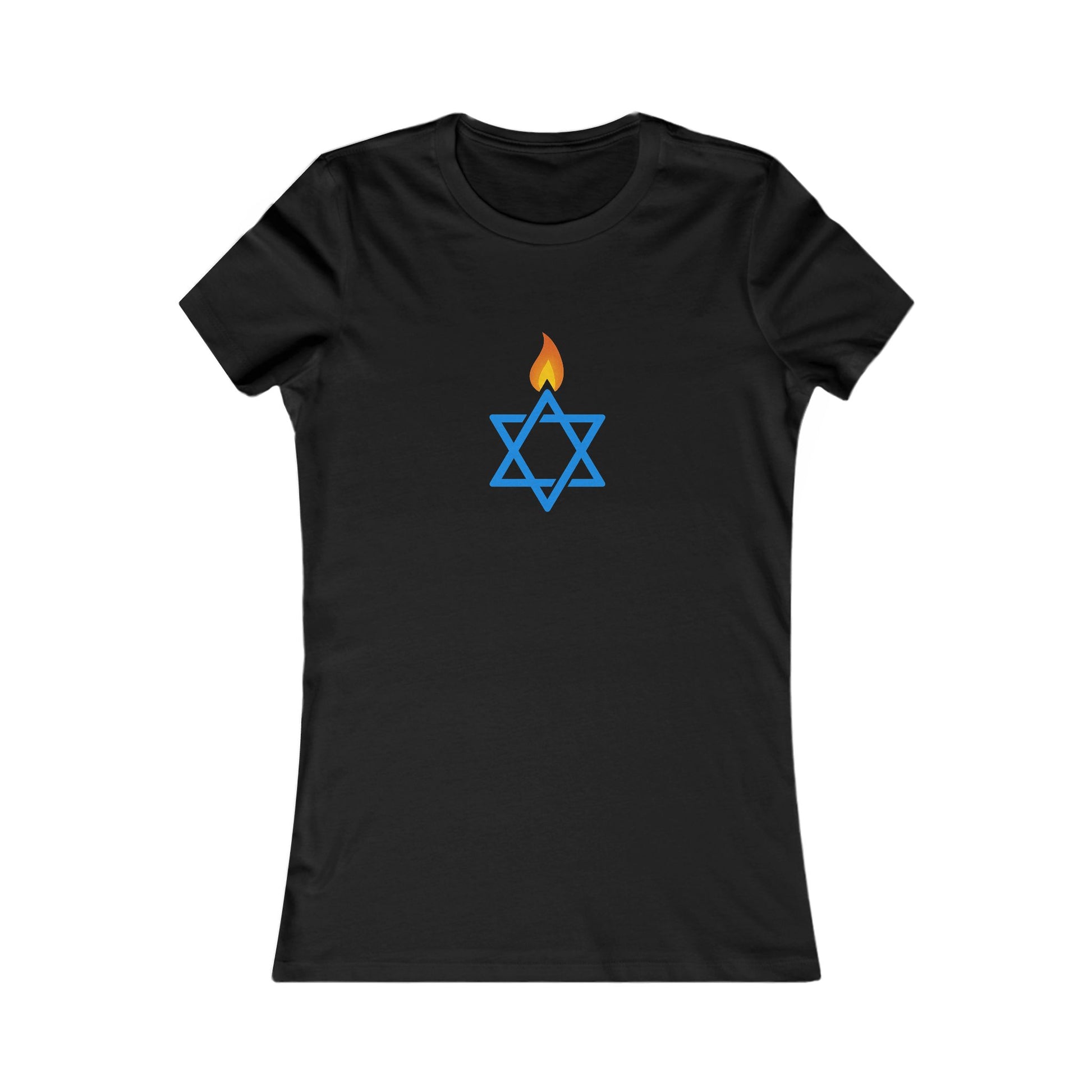 Fire Stars Of David Women's Favorite Tee - American Zionist