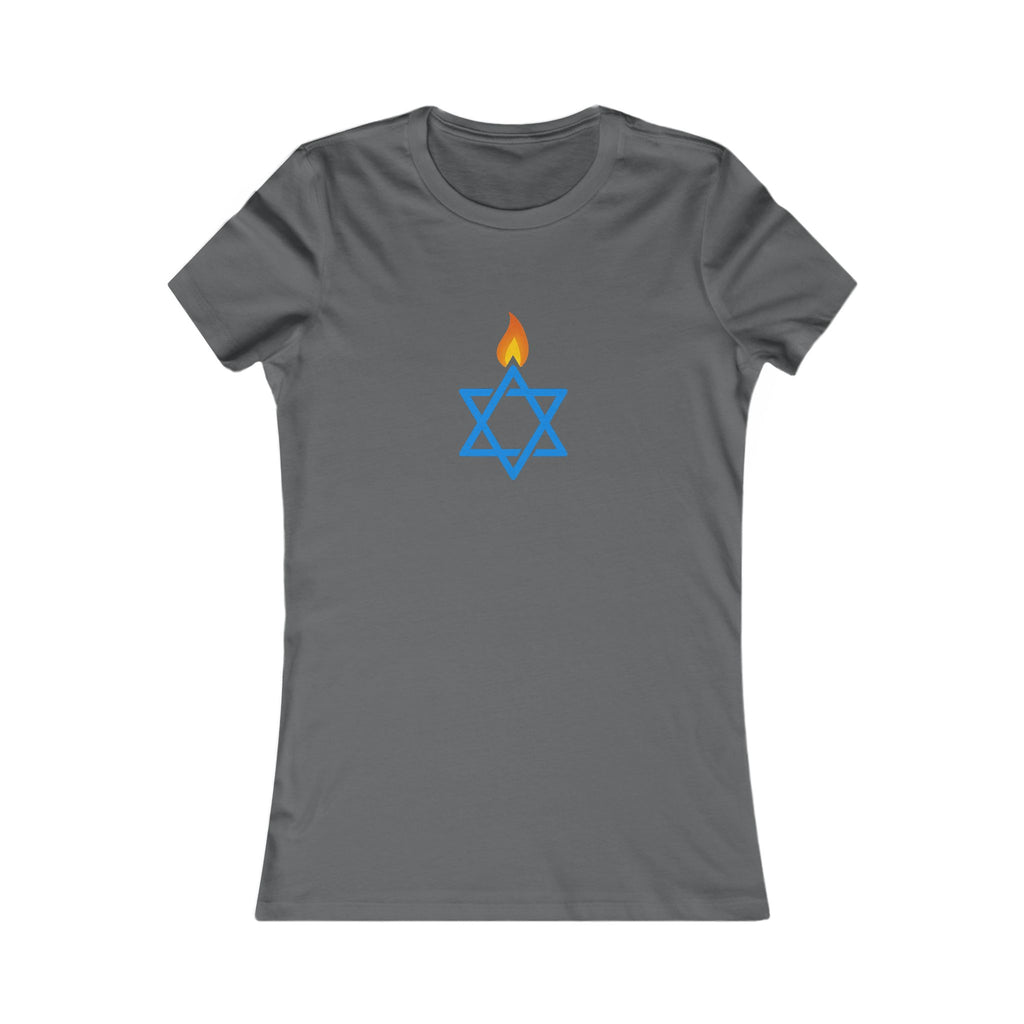 Fire Stars Of David Women's Favorite Tee - American Zionist
