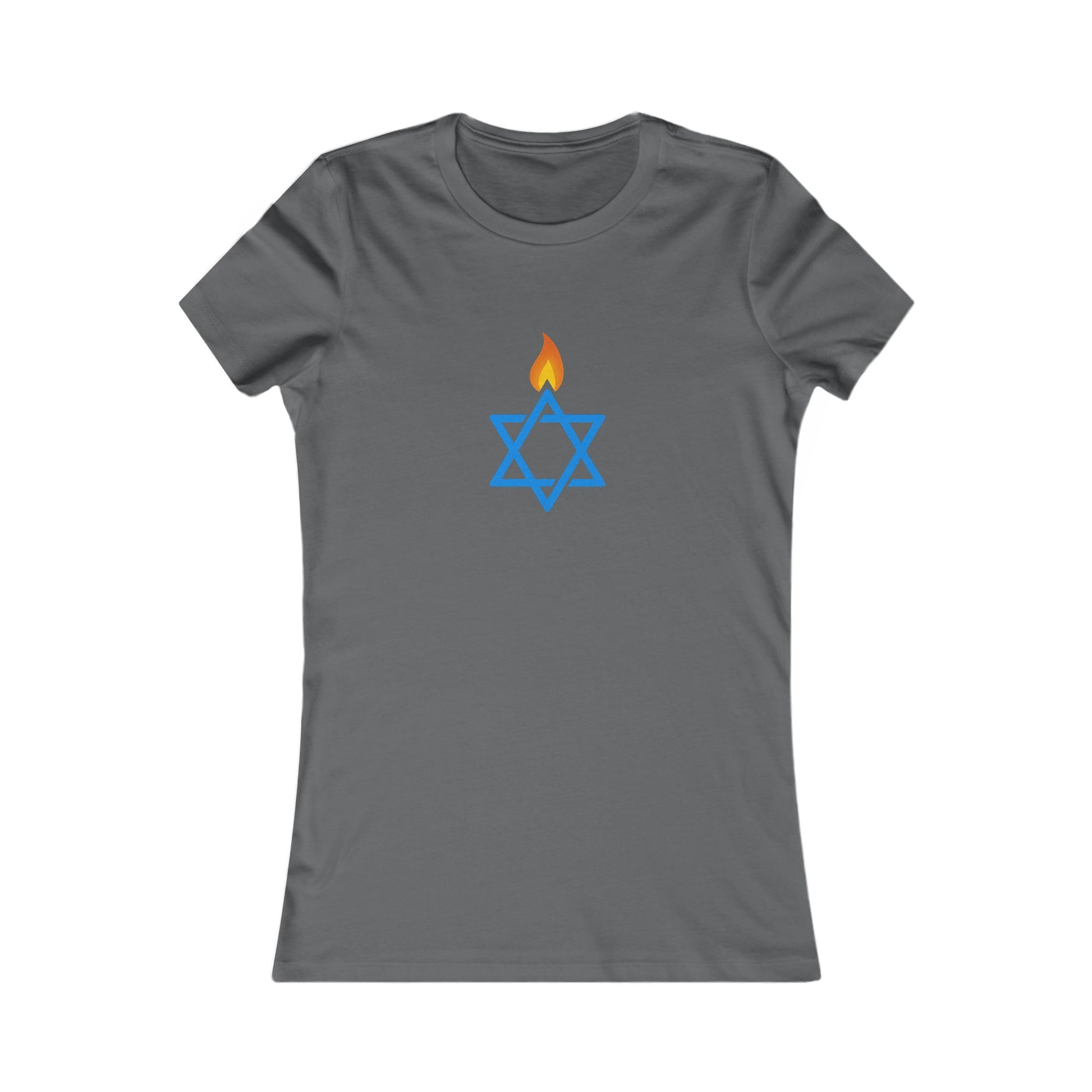Fire Stars Of David Women's Favorite Tee - American Zionist