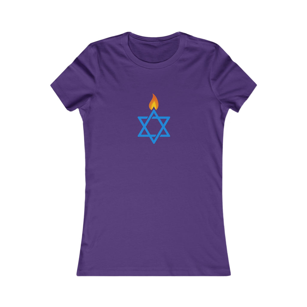 Fire Stars Of David Women's Favorite Tee - American Zionist