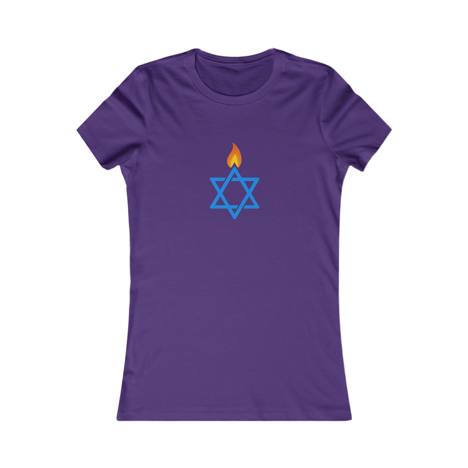 Fire Stars Of David Women's Favorite Tee - American Zionist
