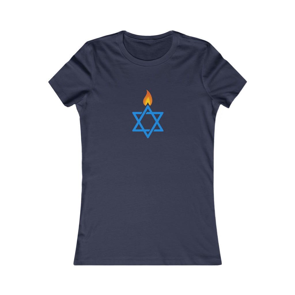 Fire Stars Of David Women's Favorite Tee - American Zionist
