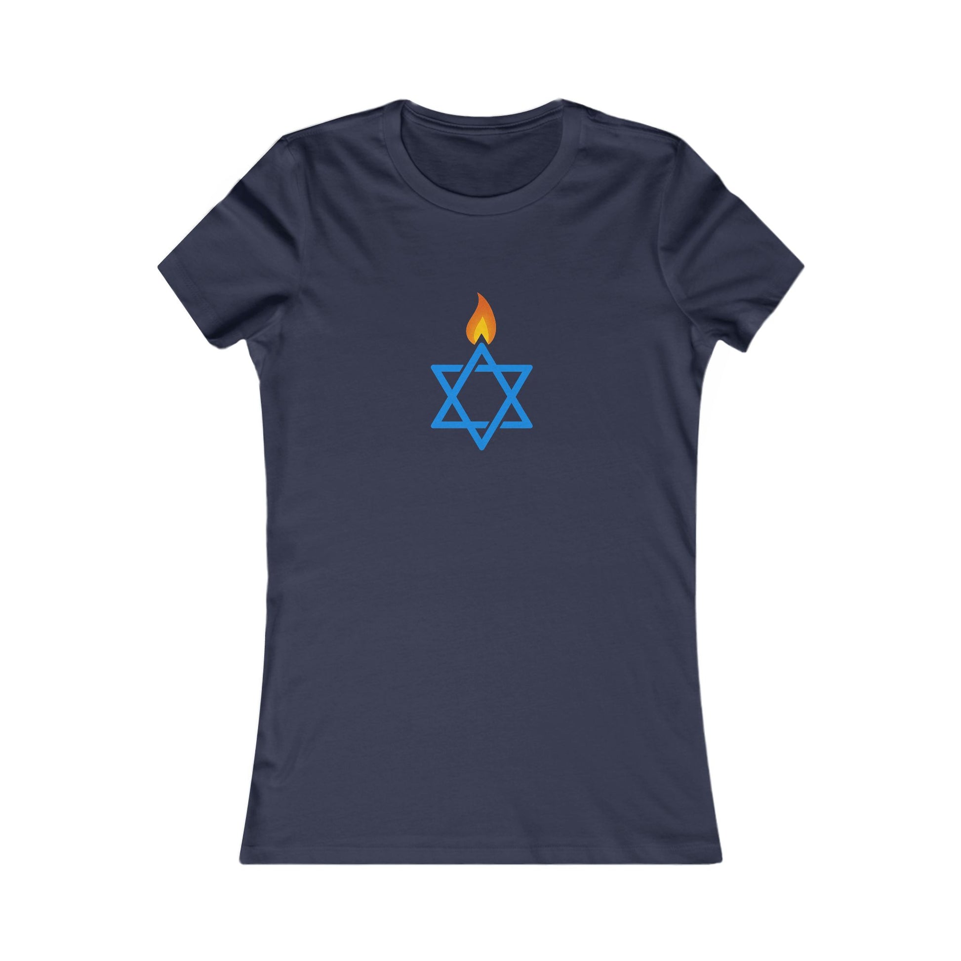 Fire Stars Of David Women's Favorite Tee - American Zionist