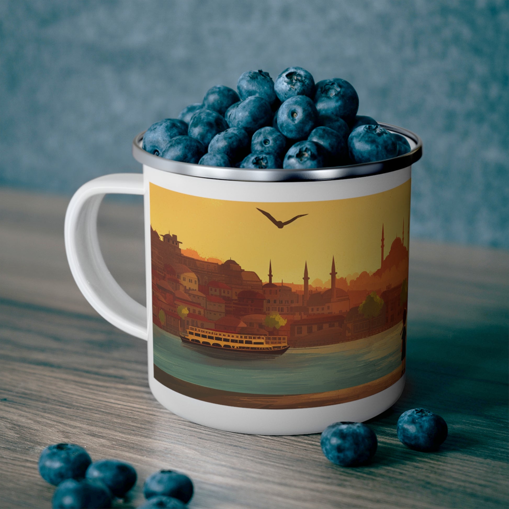 Kids by the Bay Enamel Camping Mug - American Zionist