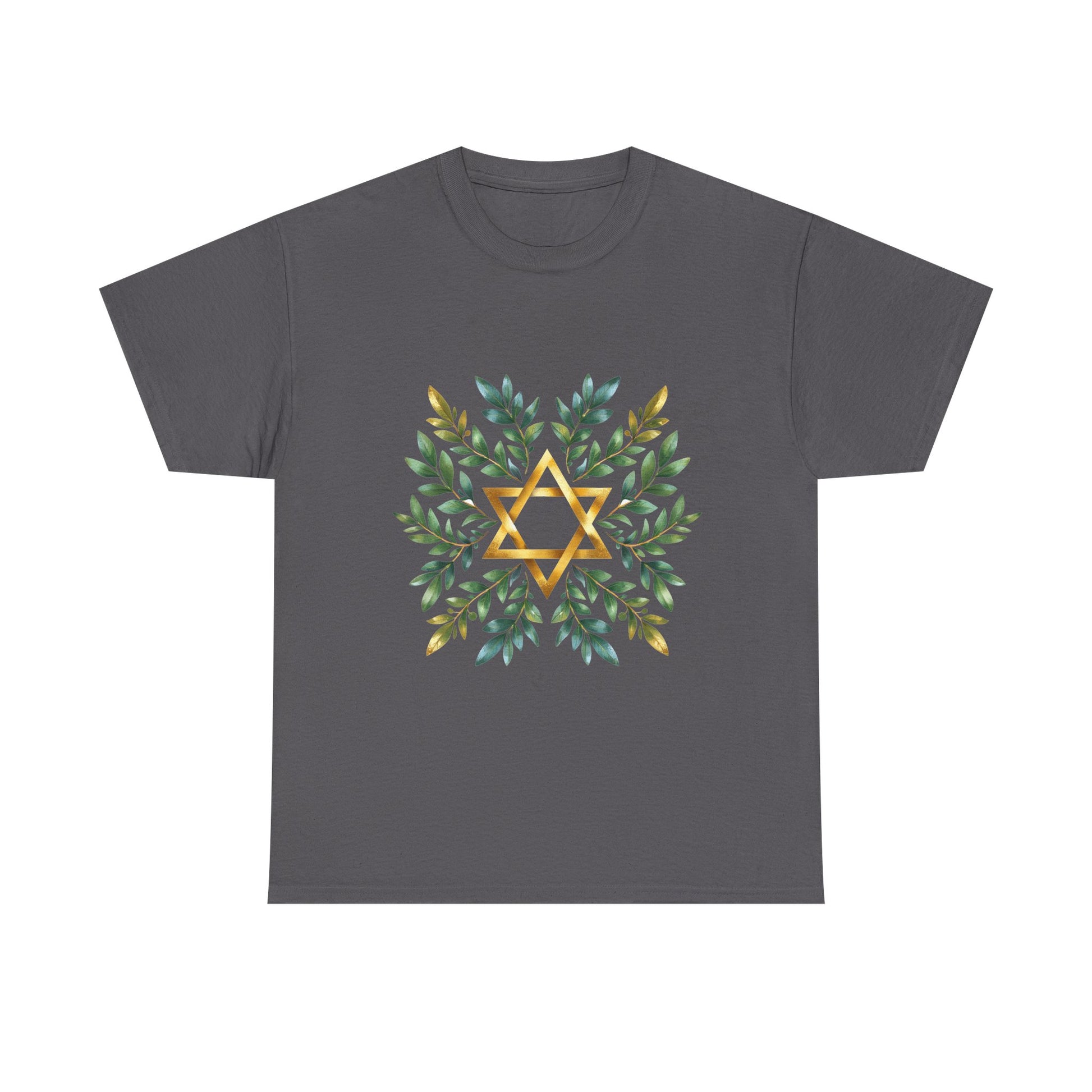 Star of David Wreath Unisex Heavy Cotton Tee - American Zionist