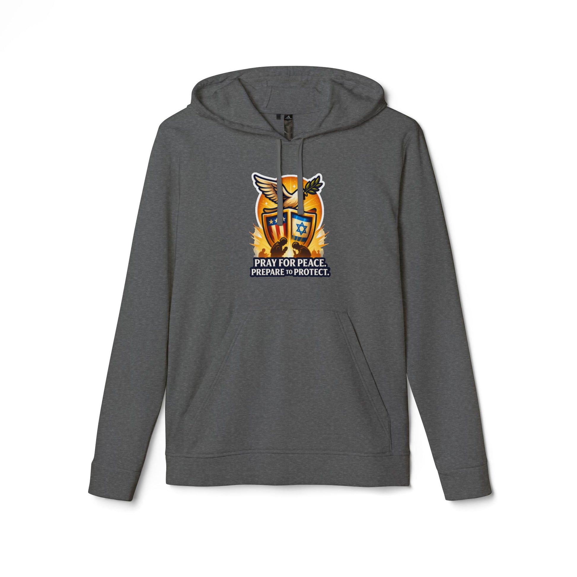 Pray For Peace adidas Unisex Fleece Hoodie - American Zionist