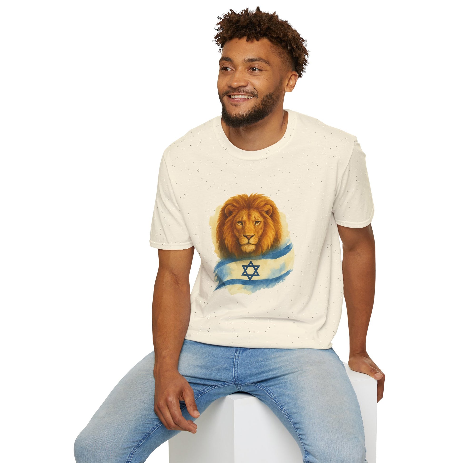 Lion Of Israel Unisex Softstyle T-Shirt - American Zionist