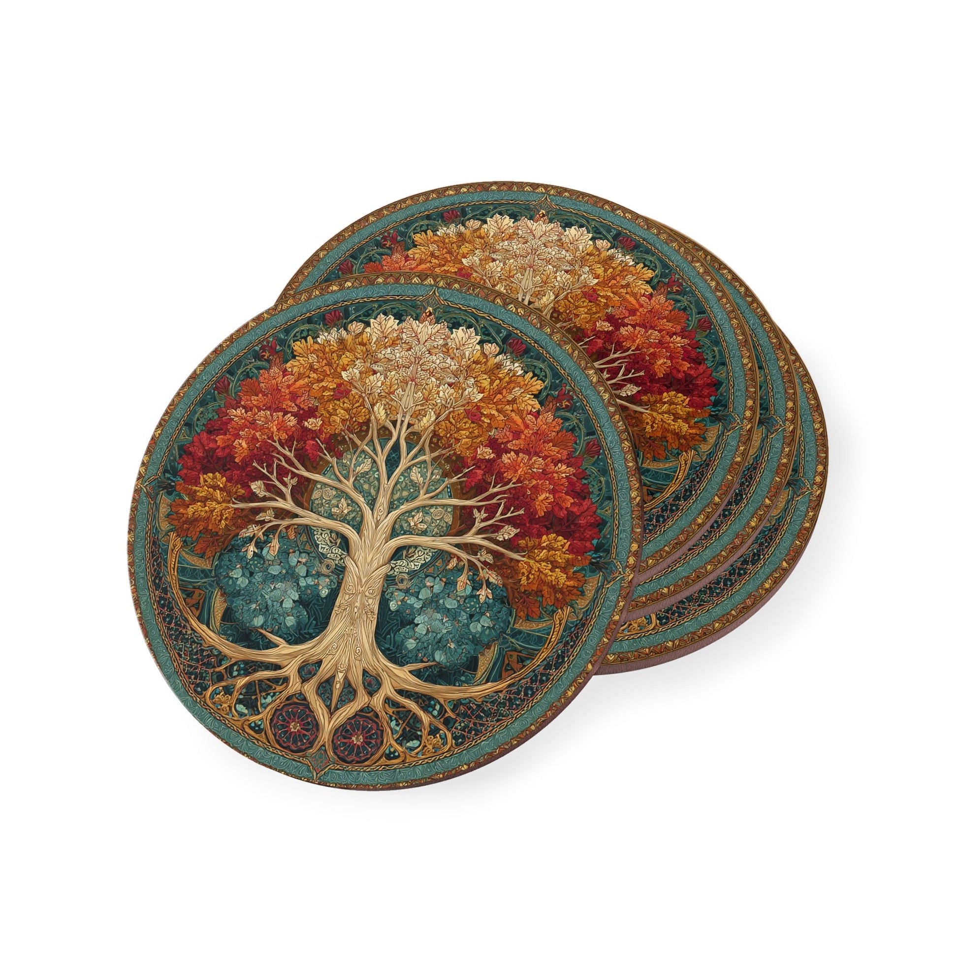 Autumn Radiance Coasters - American Zionist