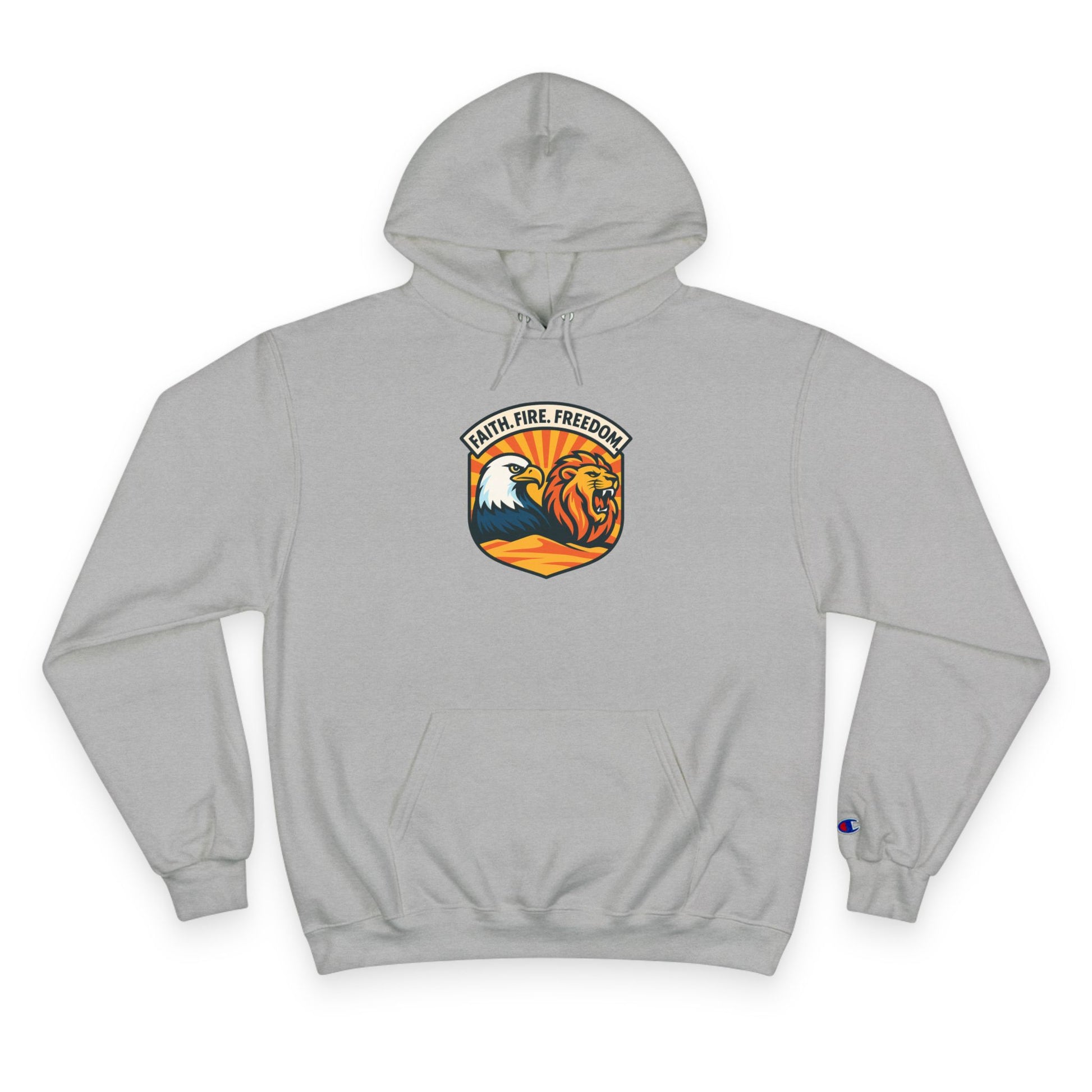 Lions Eagles Rise Champion Hoodie - American Zionist