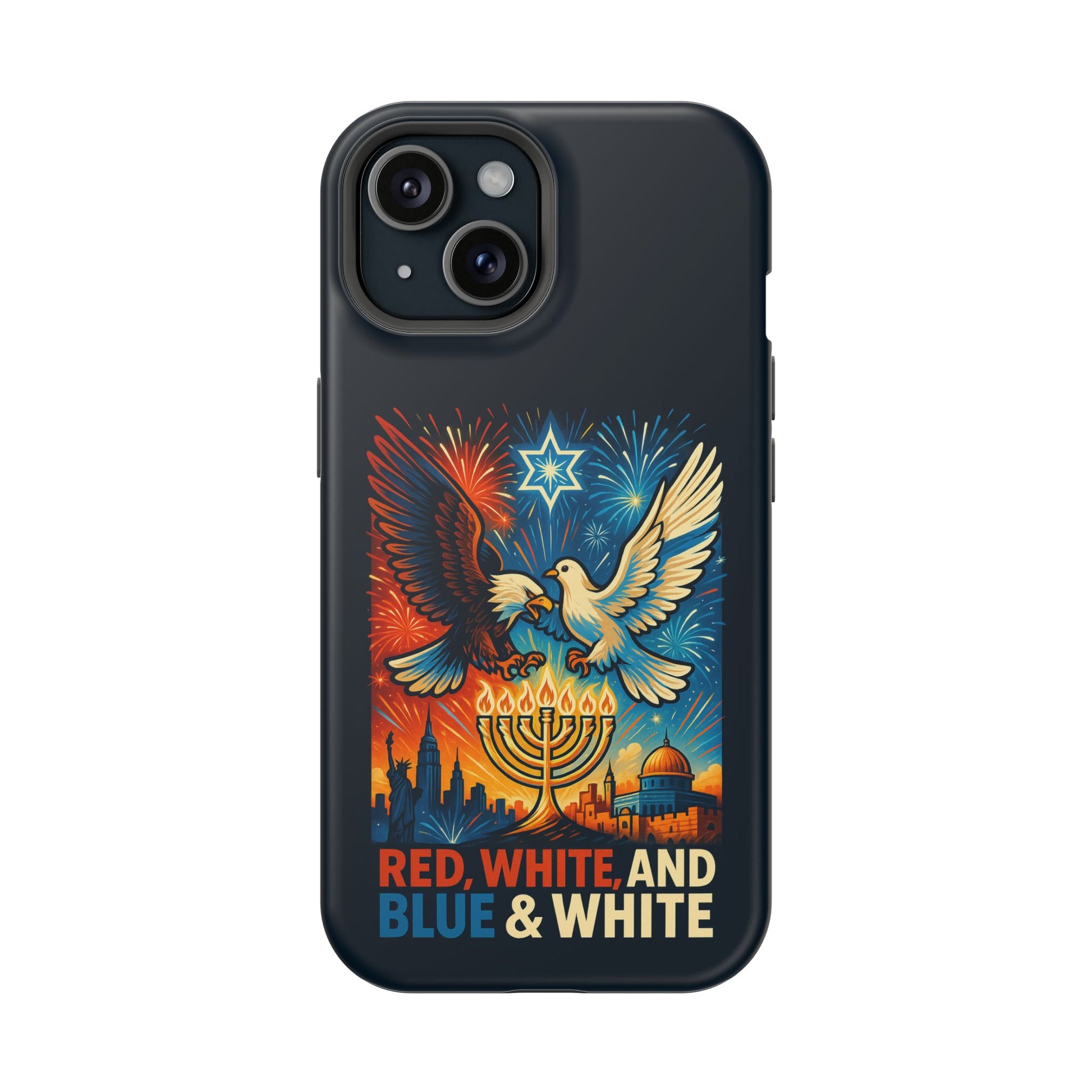 Red White And Blue Magnetic Tough Cases - American Zionist