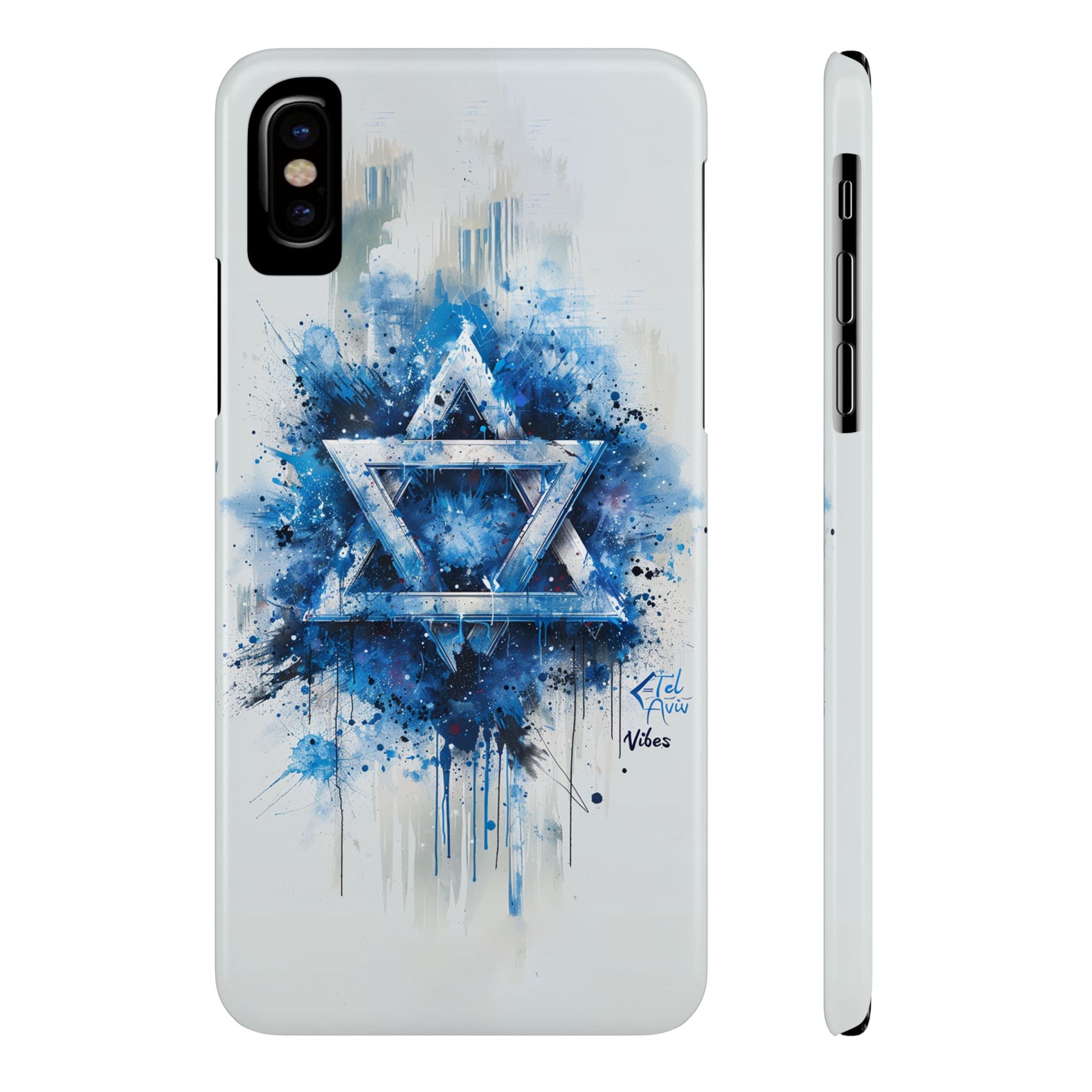 Graffiti Star of David Slim Phone Cases - American Zionist