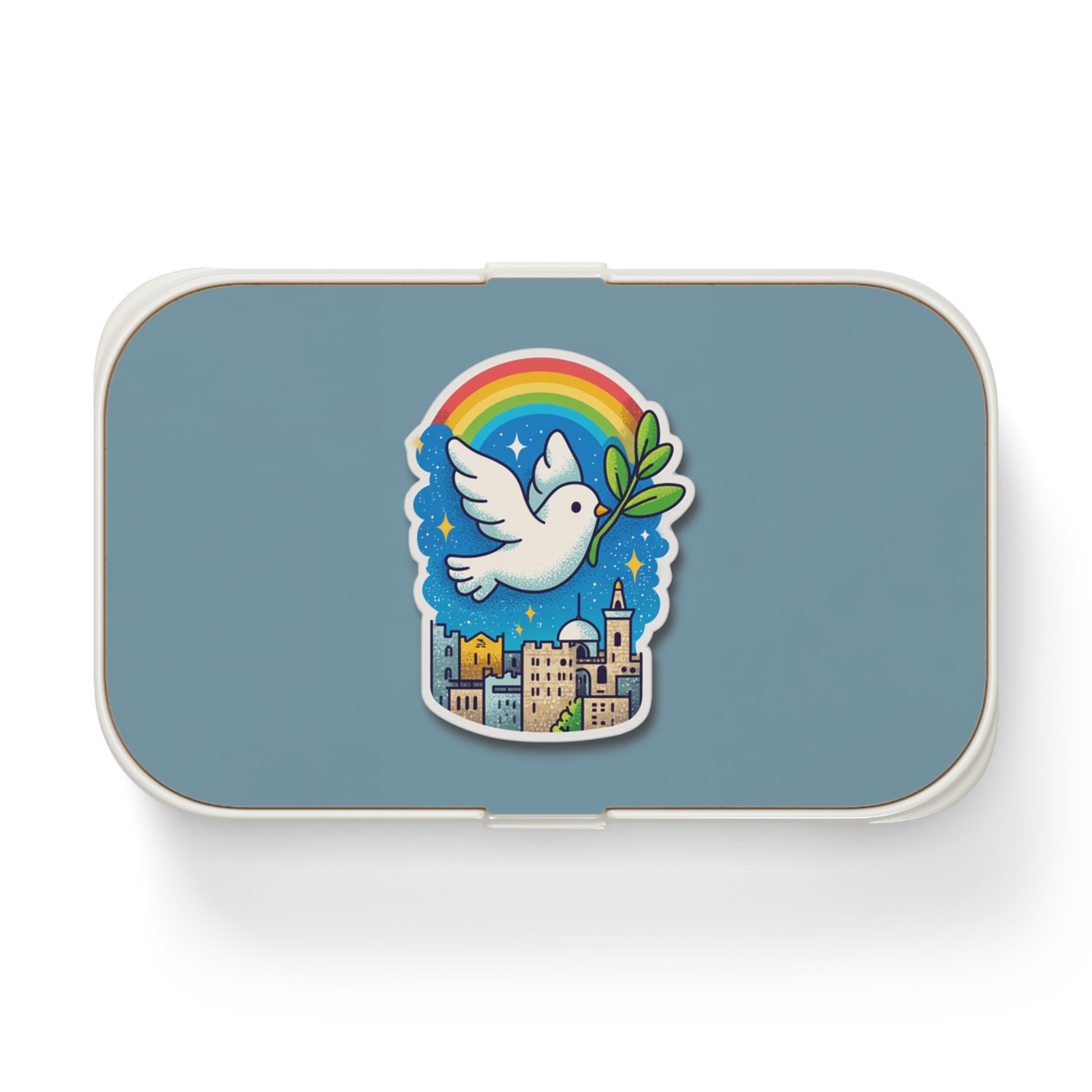 Rainbow Dove Of Jerusalem Bento Lunch Box - American Zionist