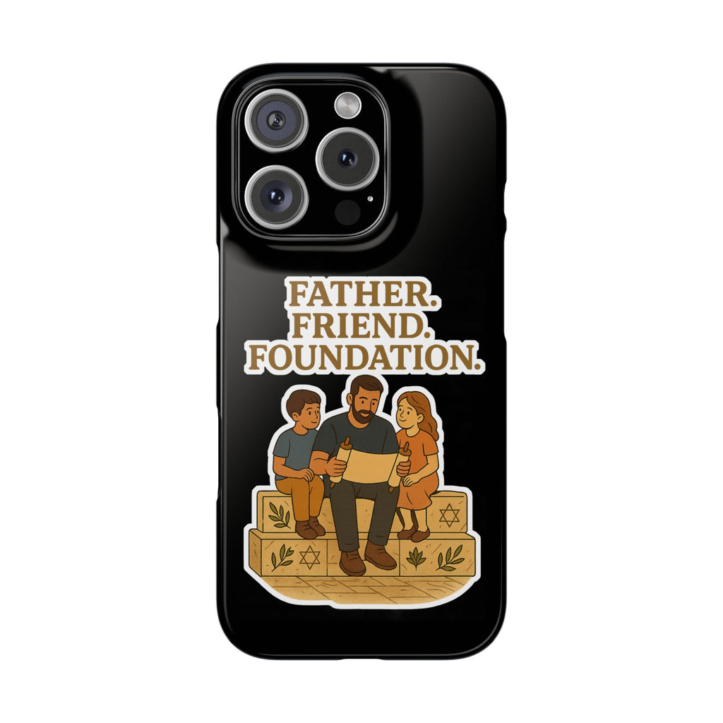 Father Friend Foundation Slim Phone Cases - American Zionist