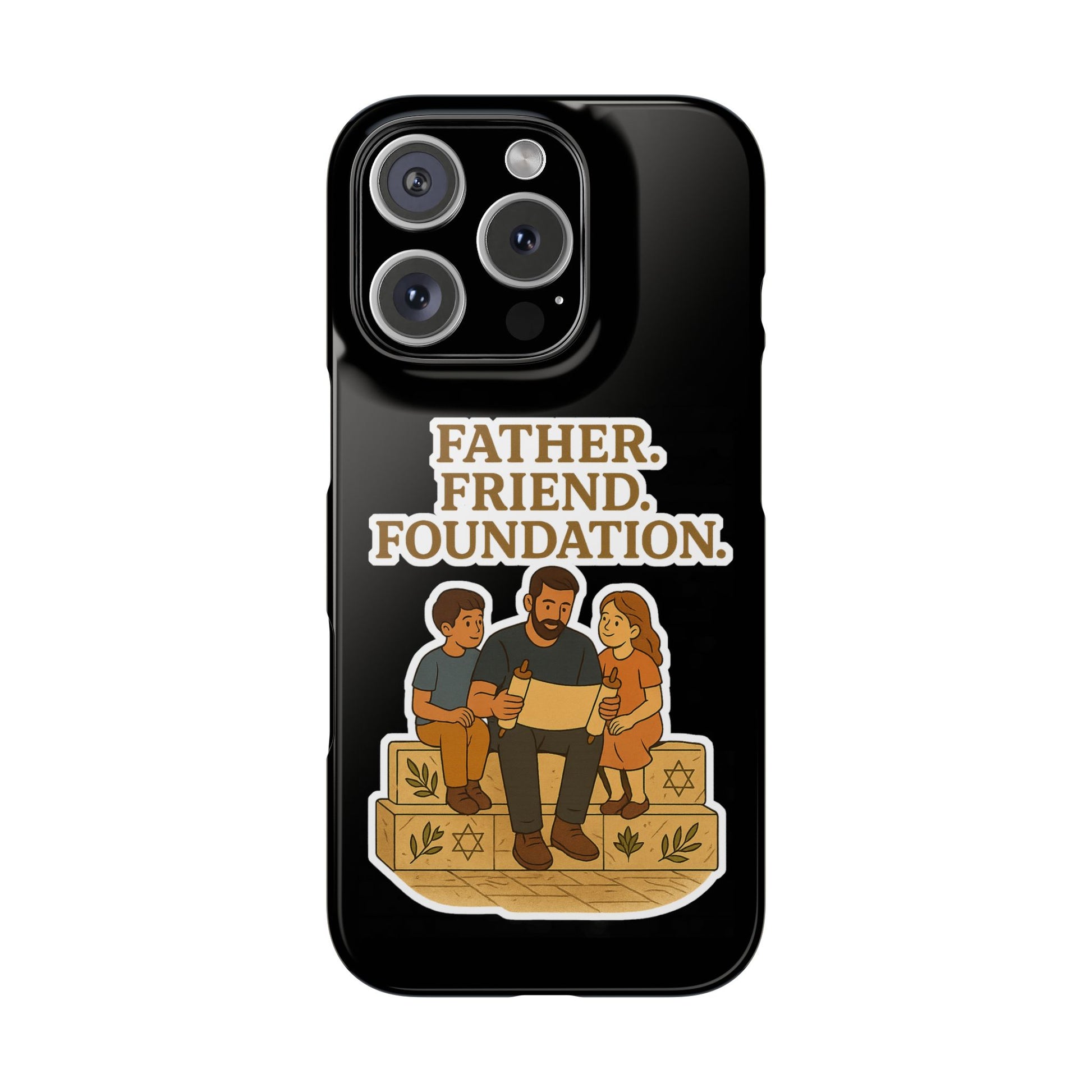 Father Friend Foundation Slim Phone Cases - American Zionist