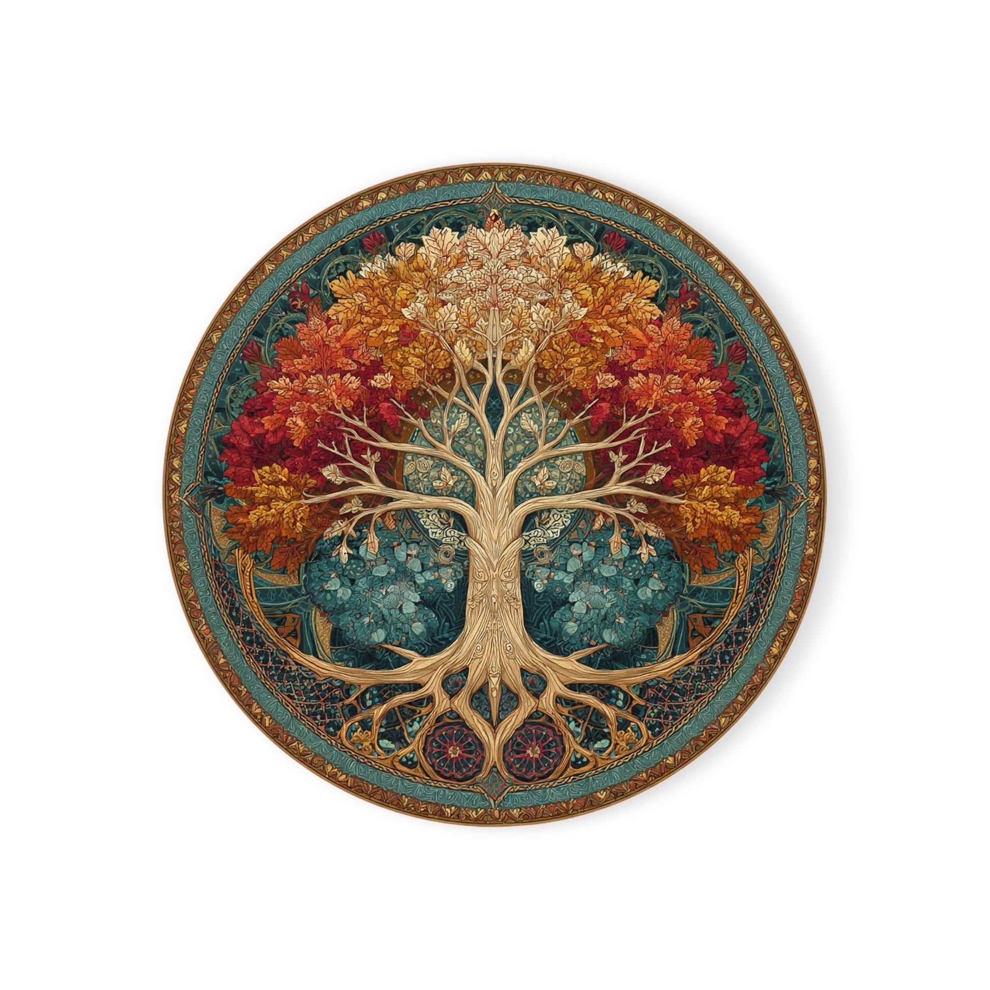 Autumn Radiance Cork Back Coaster - American Zionist